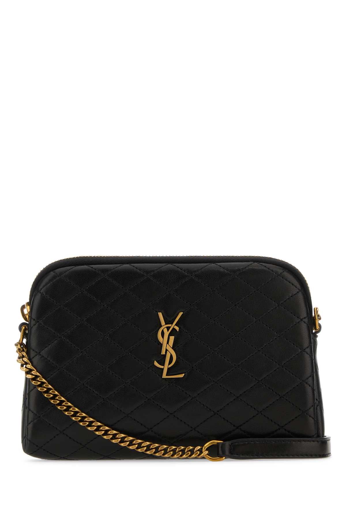 Saint Laurent Women Black Nappa Leather Gaby Crossbody Bag SAINT LAURENT