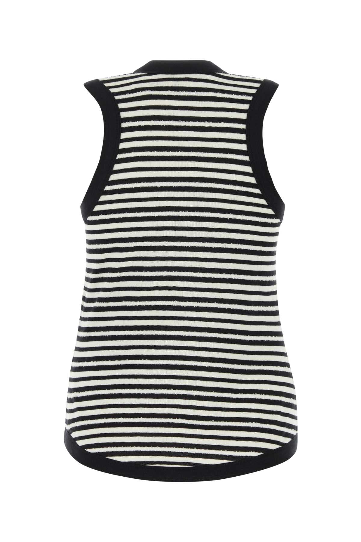 Saint Laurent Women Embroidered Cotton Blend Tank Top SAINT LAURENT