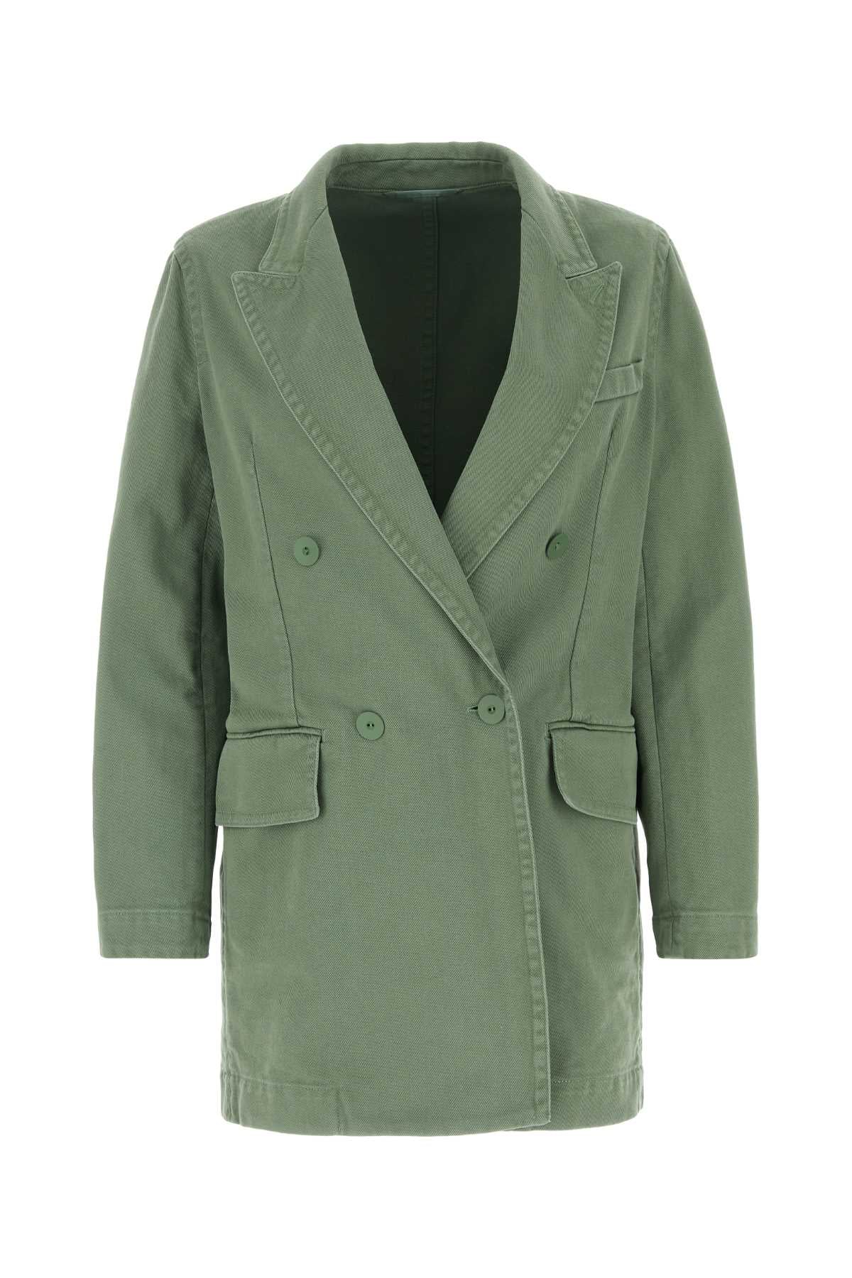 Max Mara Women Sage Green Denim Zenobia Blazerâ MAX MARA