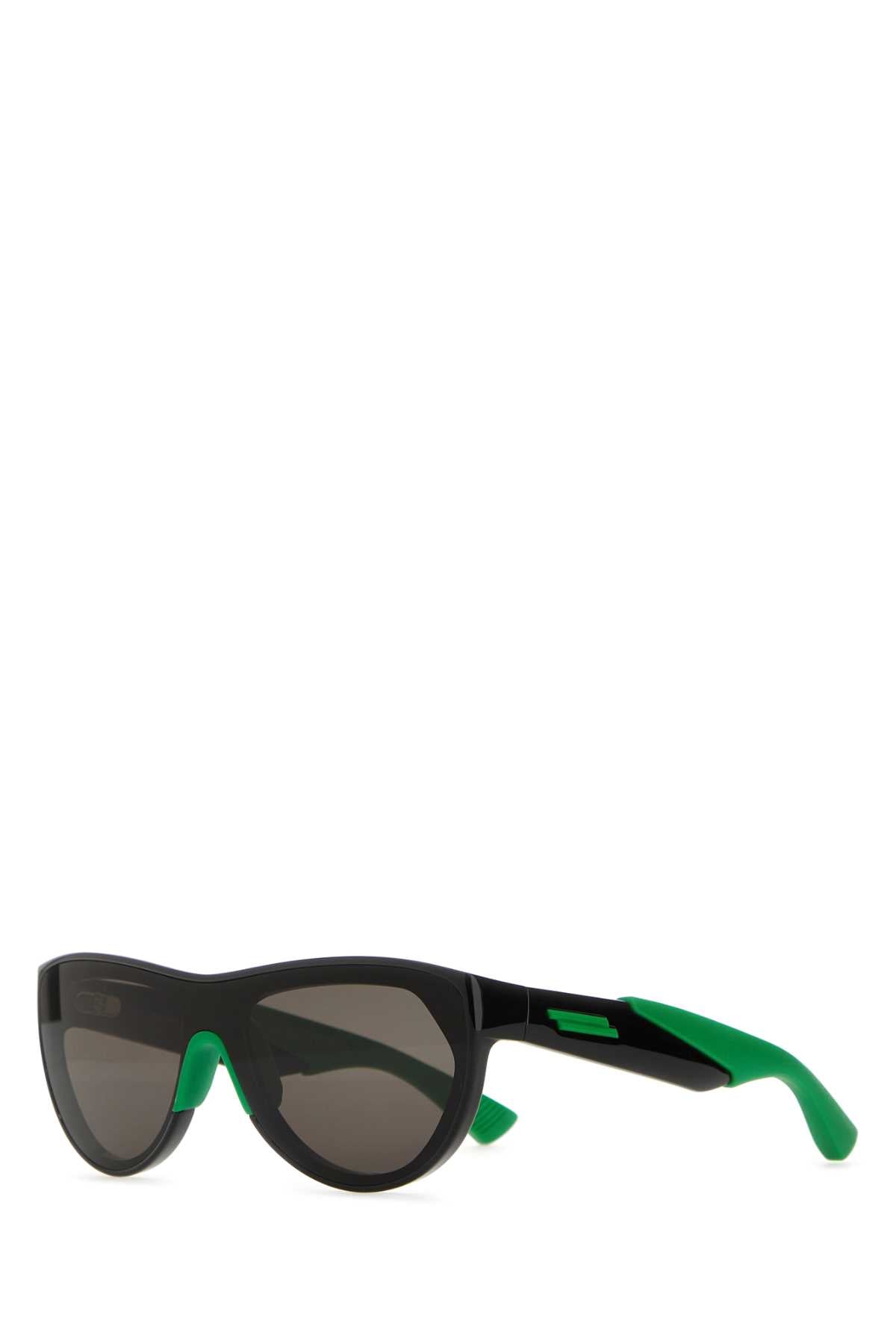 Bottega Veneta Women Two-Tone Acetate And Rubber Mitre Sunglasses BOTTEGA VENETA