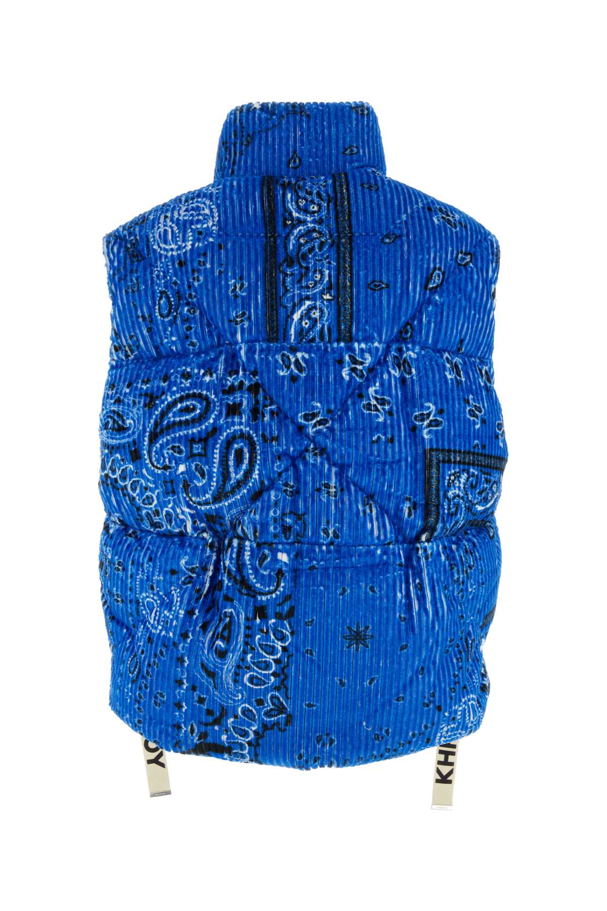 Khrisjoy Men Printed Corduroy Oversize Sleeveless Down Jacket KHRISJOY
