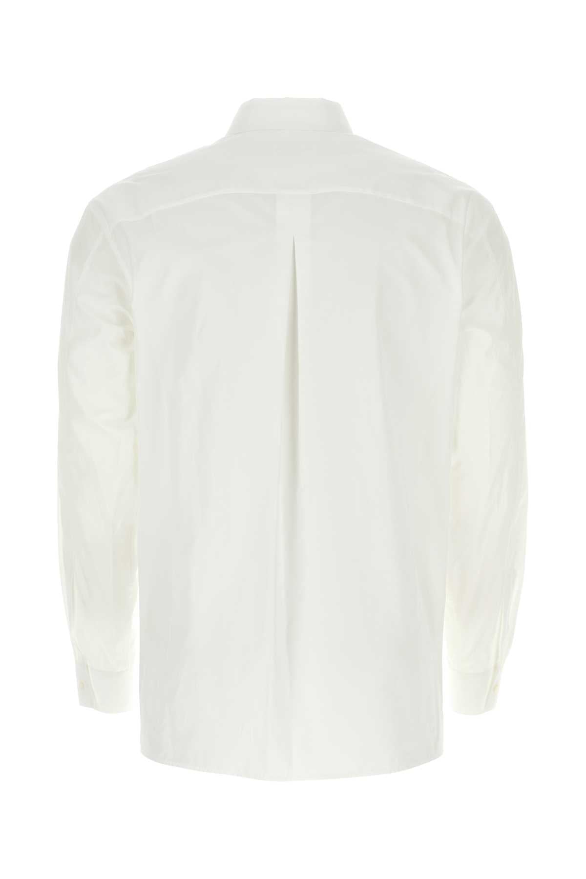 Jil Sander Men White Poplin Shirt JIL SANDER
