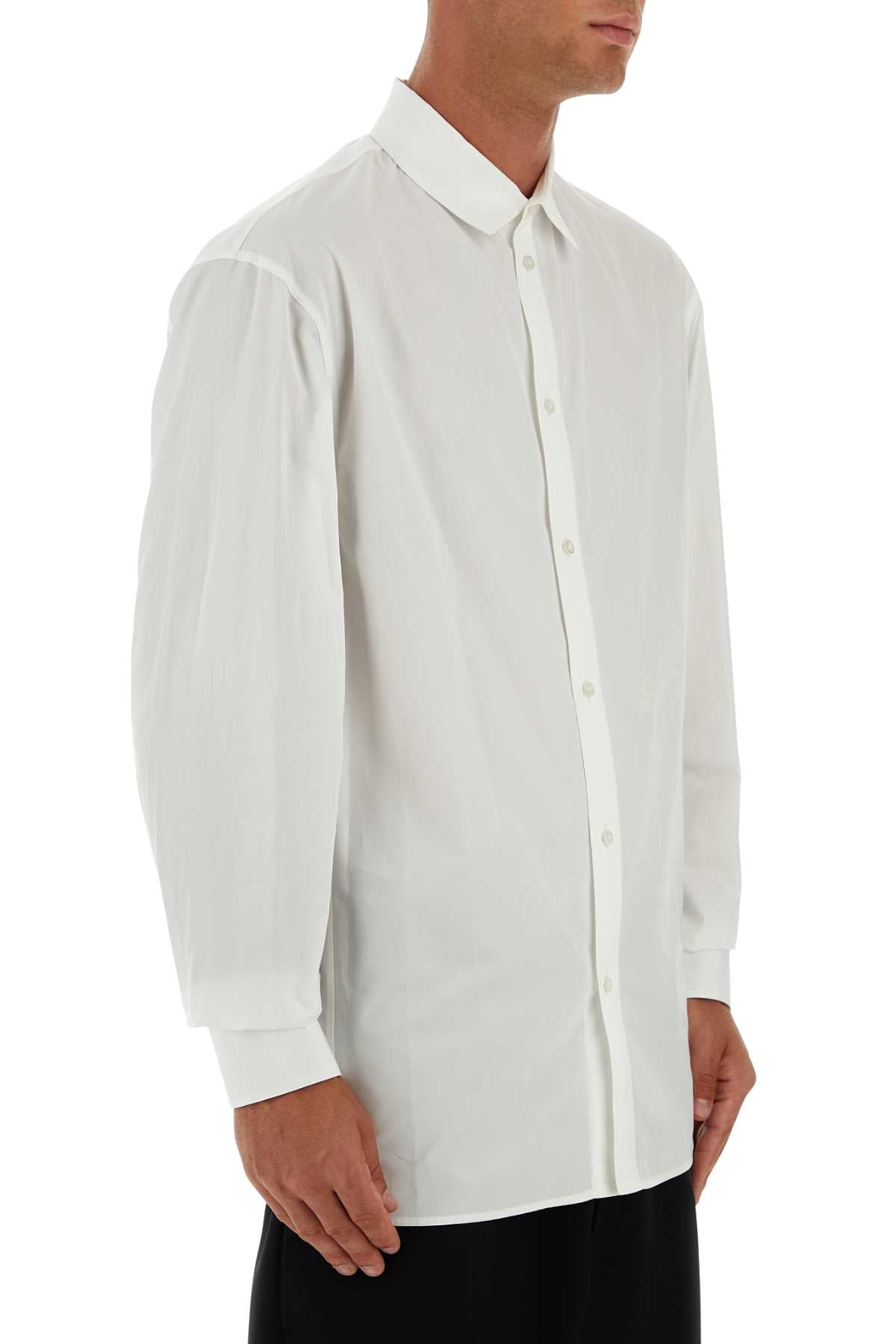 Jil Sander Men White Poplin Shirt JIL SANDER