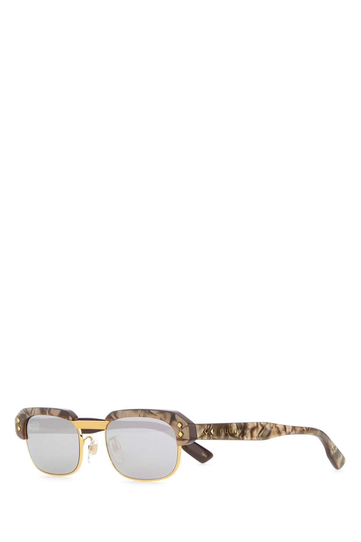 Gucci Women Printed Acetate And Metal Sunglasses GUCCI
