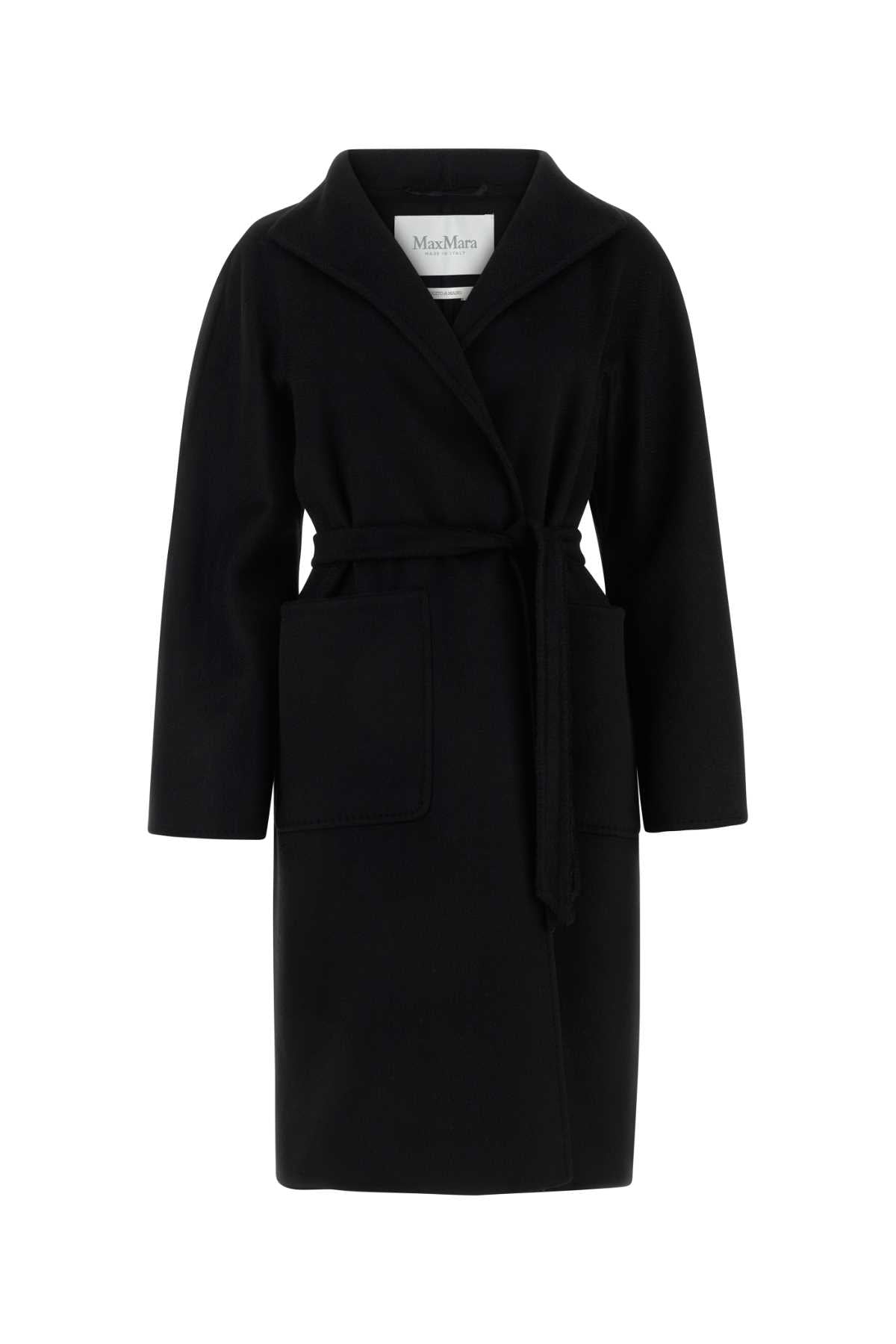 Max Mara Women Black Cashmere Lilia Coat MAX MARA