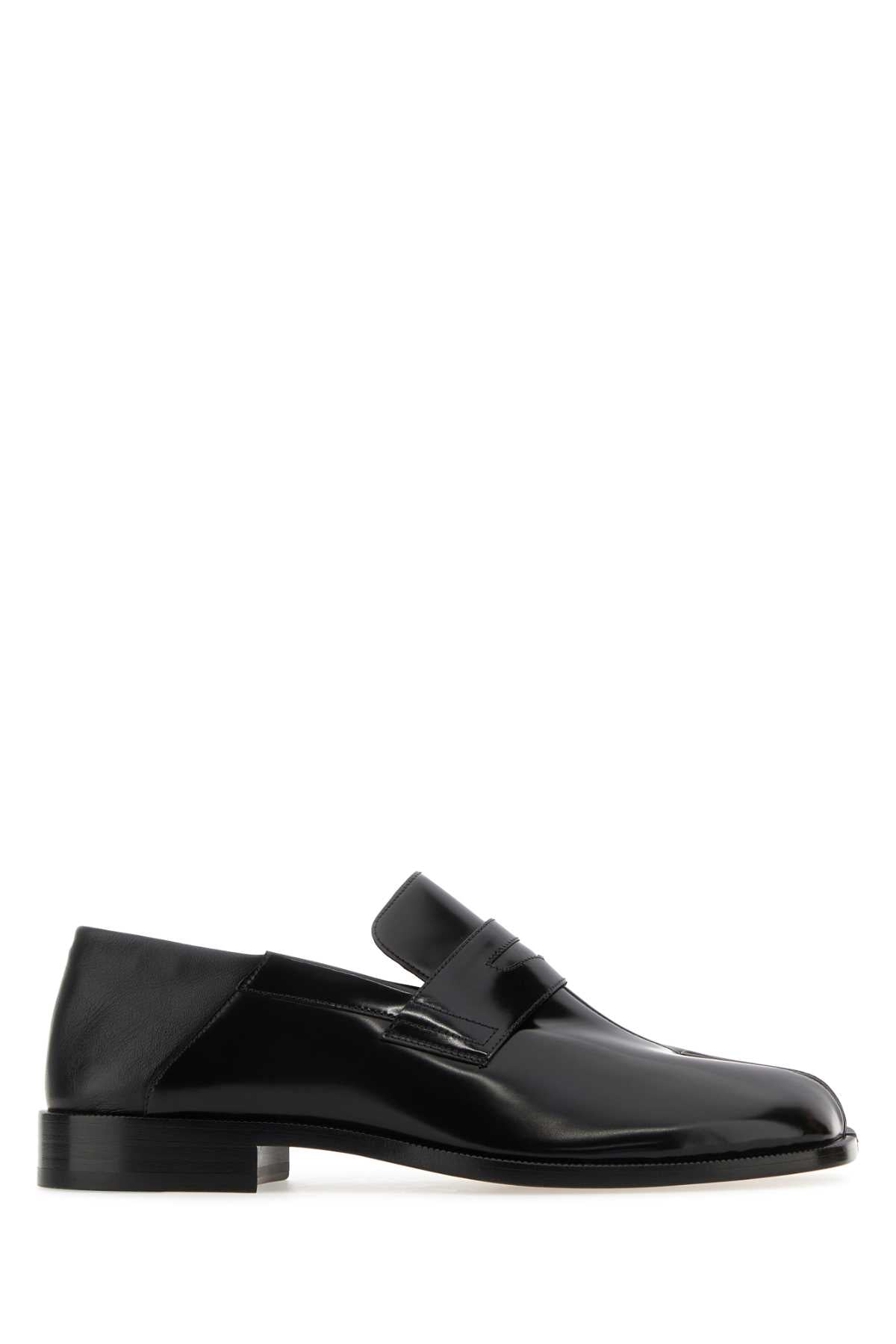 Maison Margiela Men Black Leather Tabi Loafers MAISON MARGIELA