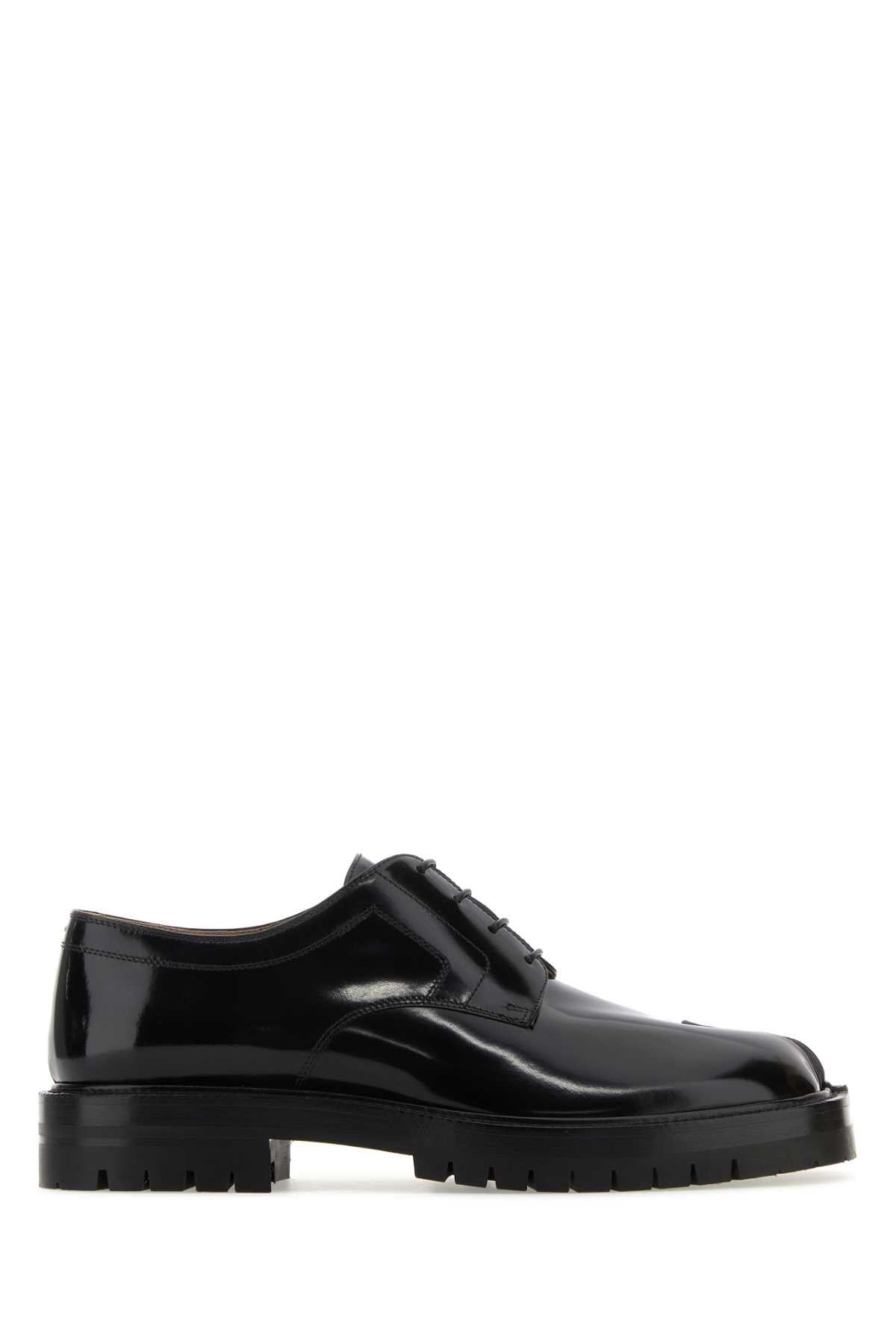 Maison Margiela Men Black Leather Tabi Lace-Up Shoes MAISON MARGIELA