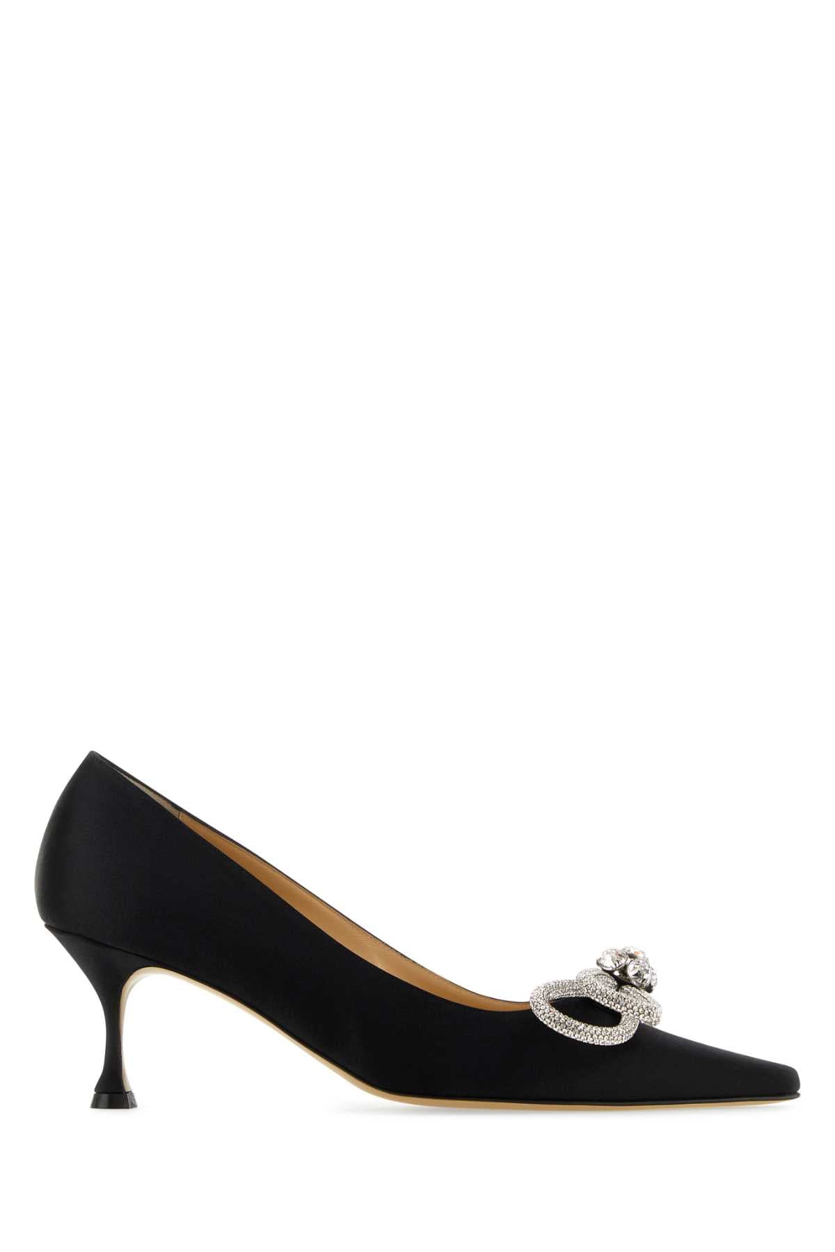 Mach&Mach Women Black Satin Pumps MACH & MACH