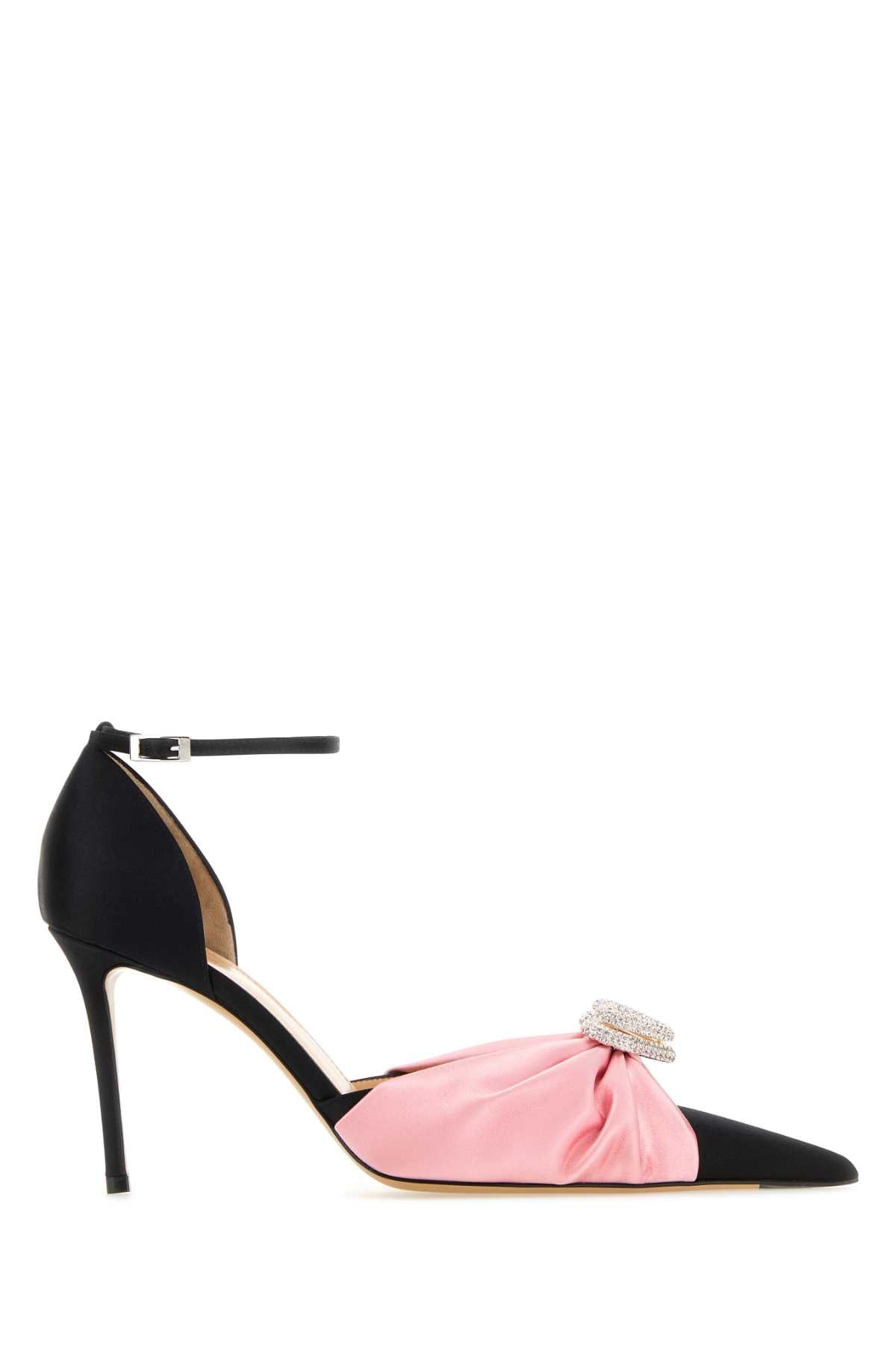 Mach&Mach Women Black Satin Pumps MACH & MACH
