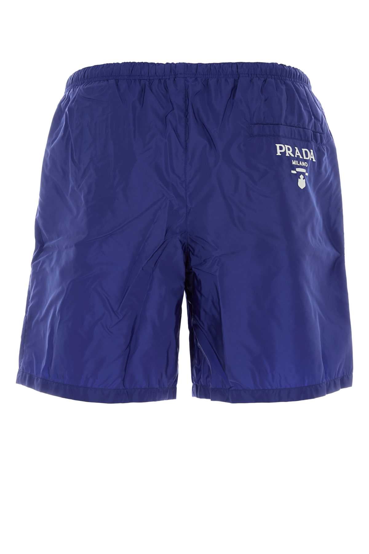 Prada Men Blue Re-Nylon Swimming Shorts PRADA