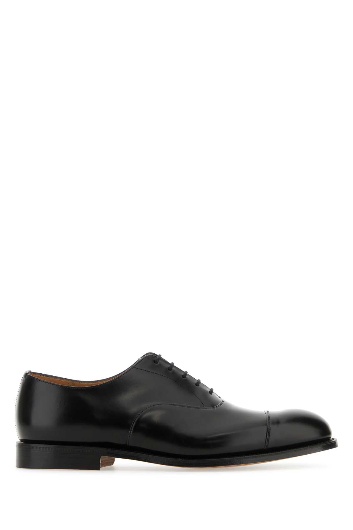 Church's Men Black Leather Consul Lace-Up Shoes CHURCH'S