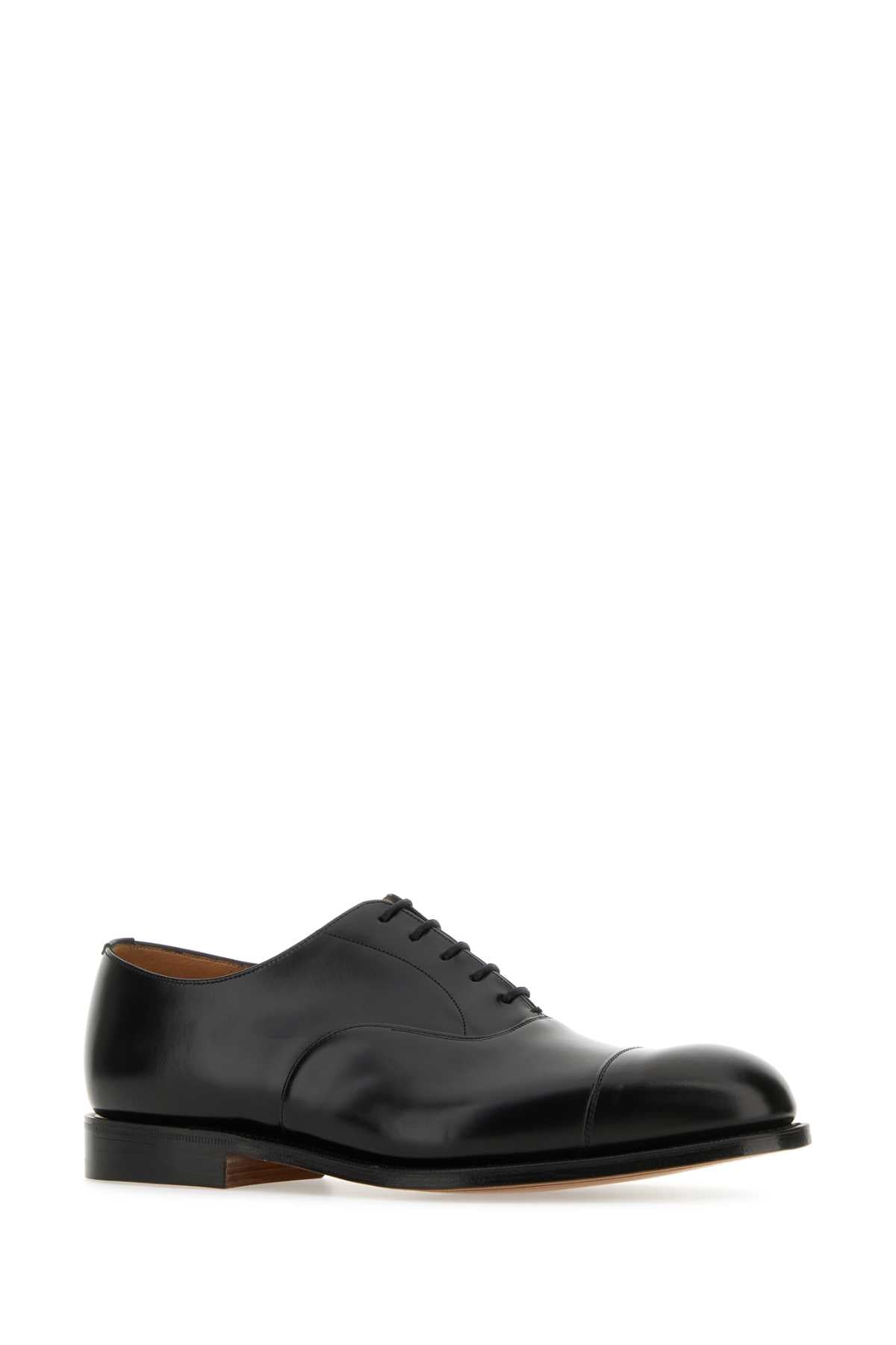 Church's Men Black Leather Consul Lace-Up Shoes CHURCH'S