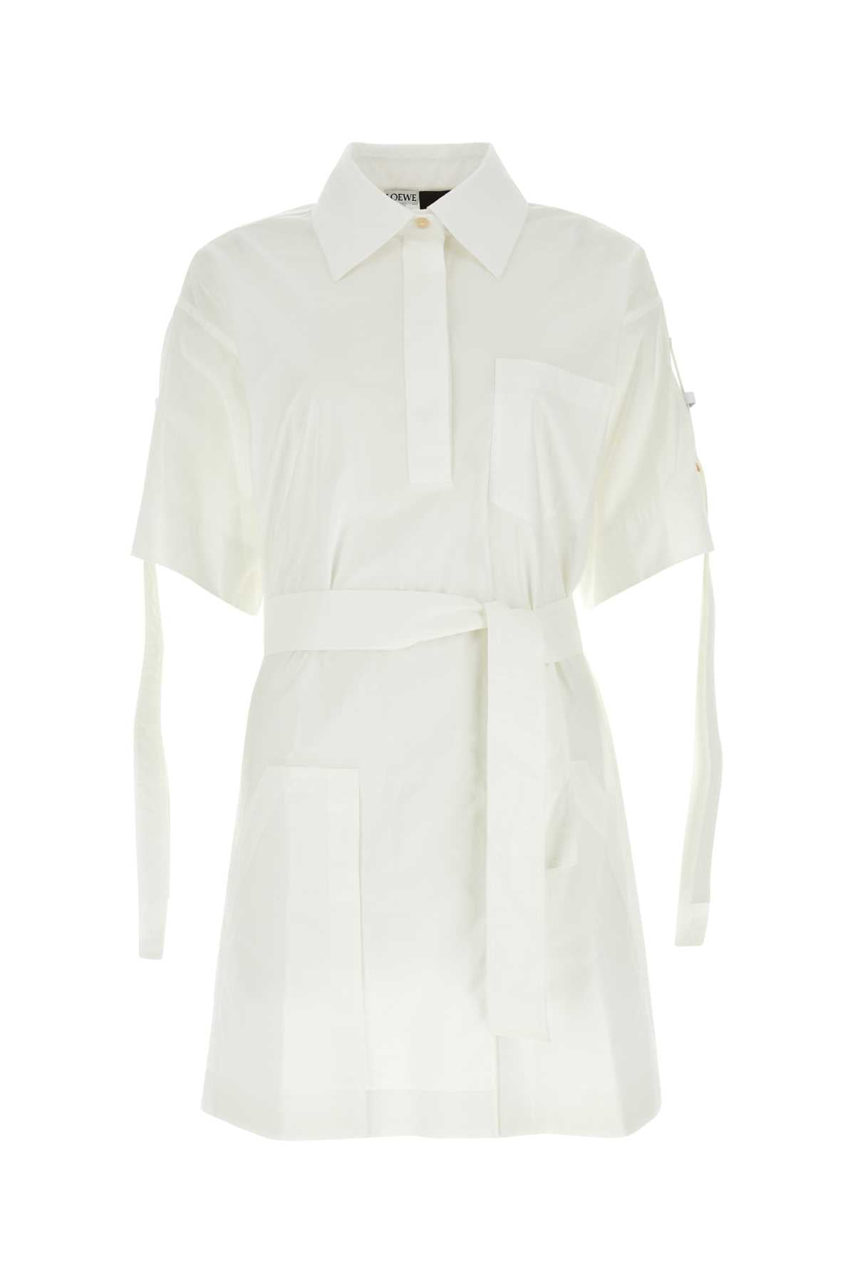 Loewe Paula's Ibiza Women White Cotton Blend Paulaâ€™S Ibiza Mini Dress LOEWE