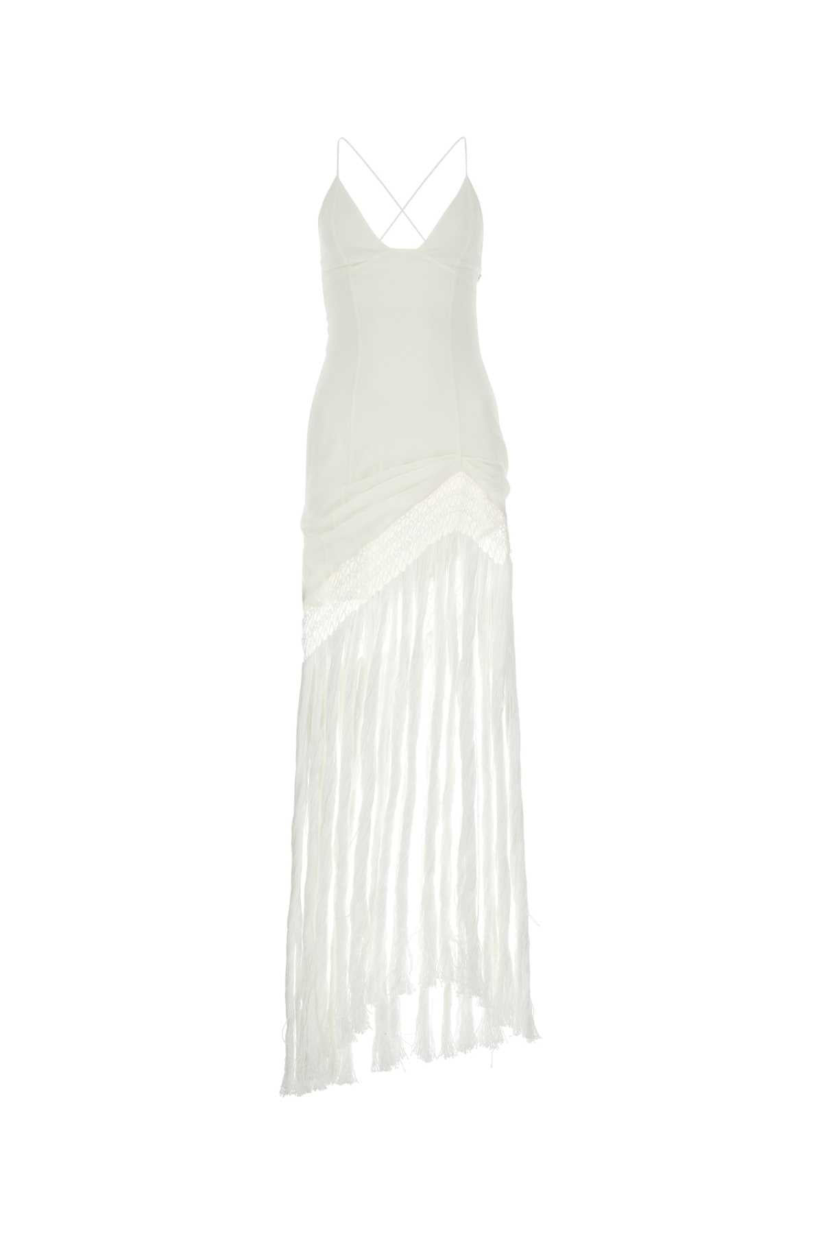 Loewe Paula's Ibiza Women White Jersey Paula S Ibiza Long Dress LOEWE