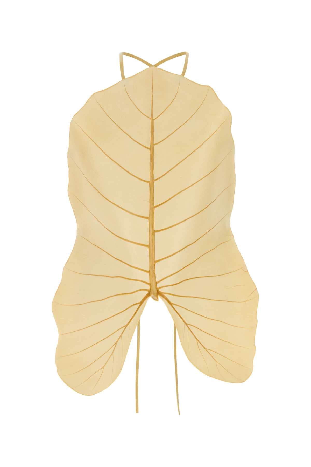 Loewe Paula's Ibiza Women Yellow Cotton And Vegetal Fiber Paulaâ€™S Ibiza Top LOEWE