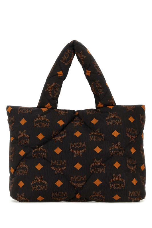 Mcm Unisex Printed Nylon Mã¼nchen Shopping Bag MCM