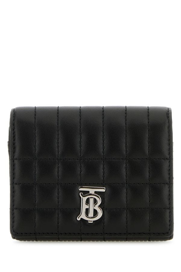 Burberry Woman Black Leather Small Lola Wallet