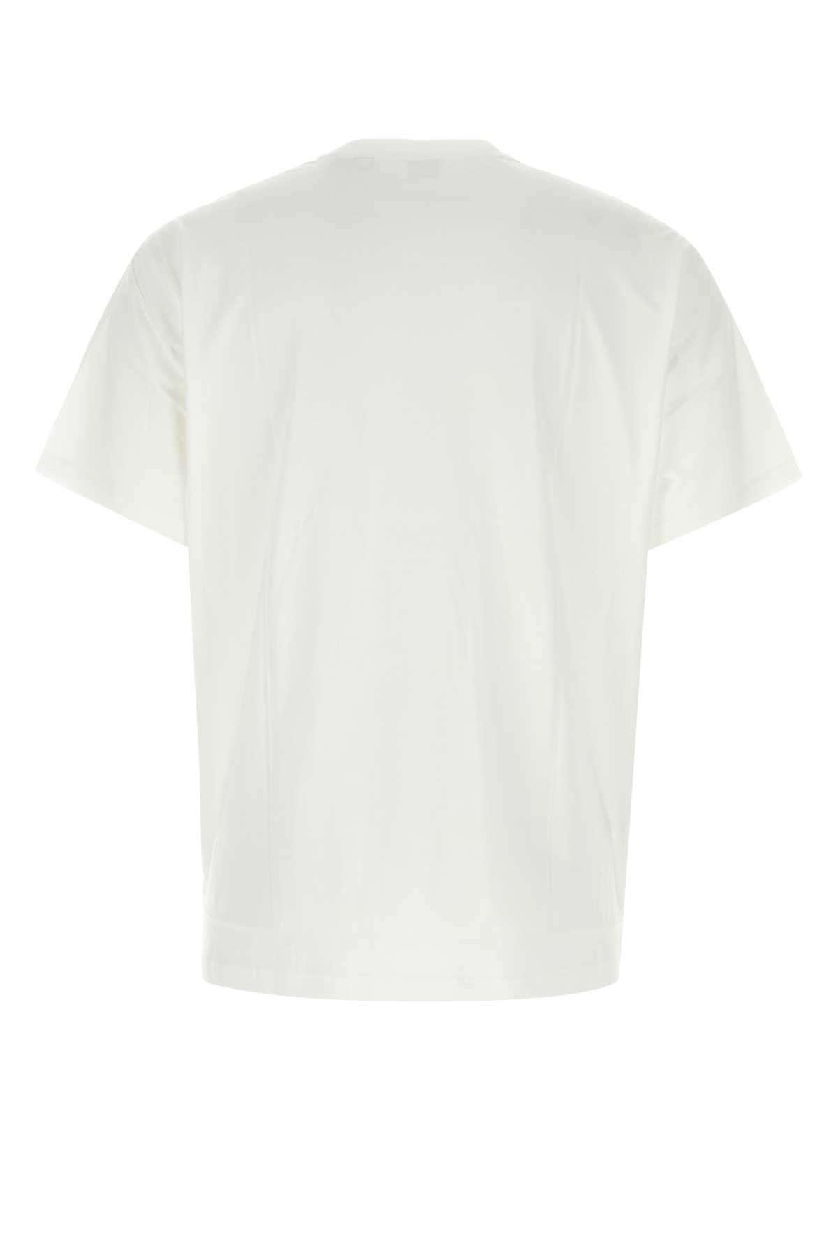 Burberry Men White Cotton T-Shirt BURBERRY
