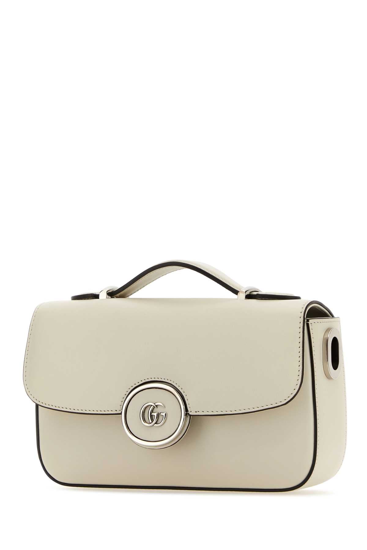 Gucci Women Ivory Leather Mini Petite Gg Handbag GUCCI