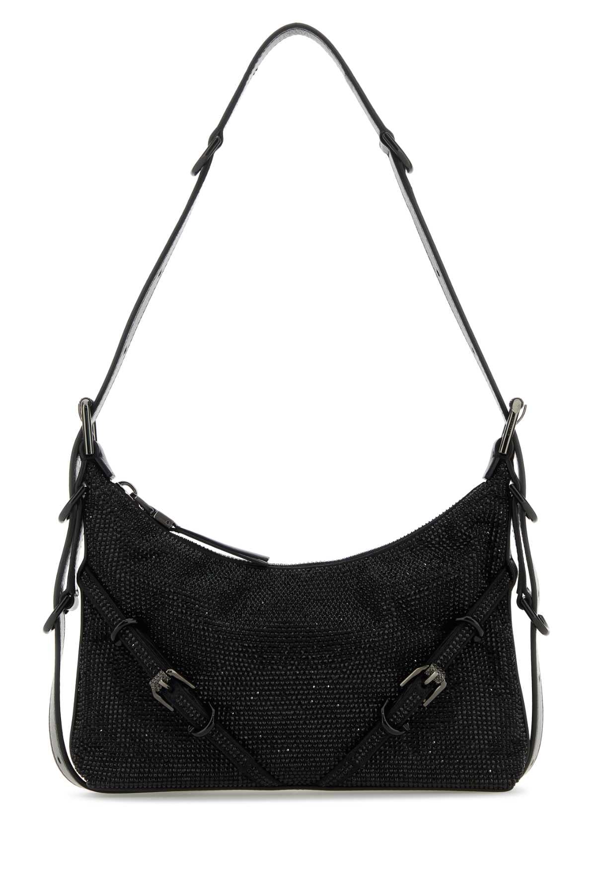 Givenchy Women Black Fabric Mini Voyou Shoulder Bag GIVENCHY