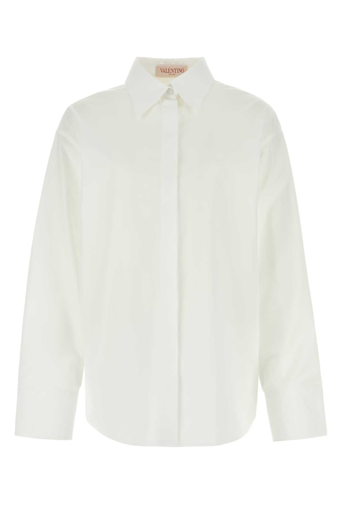 Valentino Garavani Women White Poplin Shirt VALENTINO GARAVANI