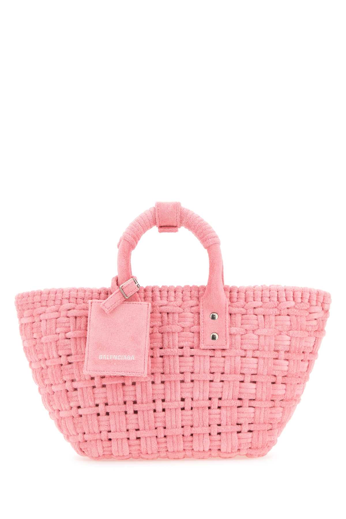 Balenciaga Women Pink Terry Fabric Bistro Xs Handbag BALENCIAGA