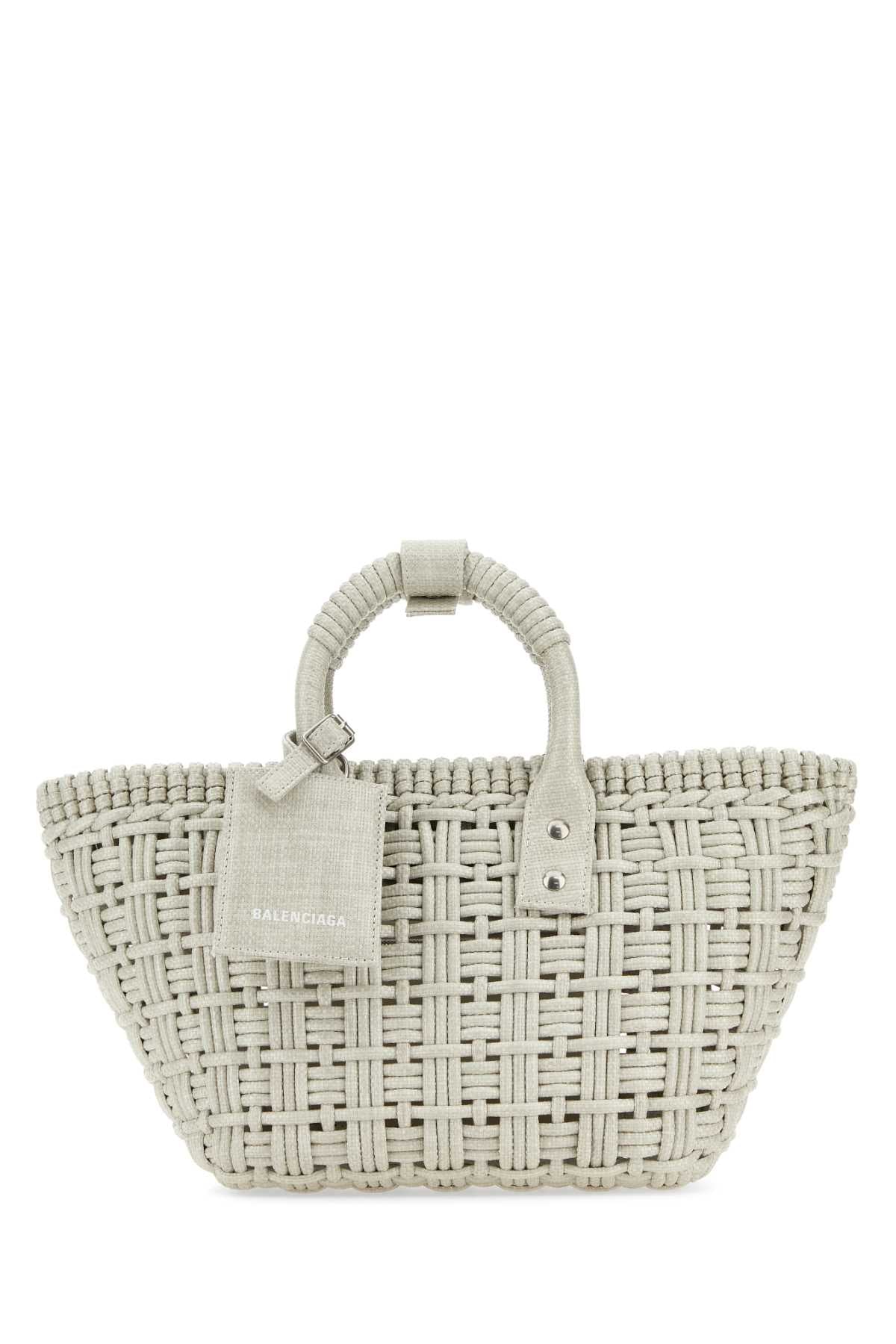 Balenciaga Women Sand Raffia Bistro Xs Handbag BALENCIAGA