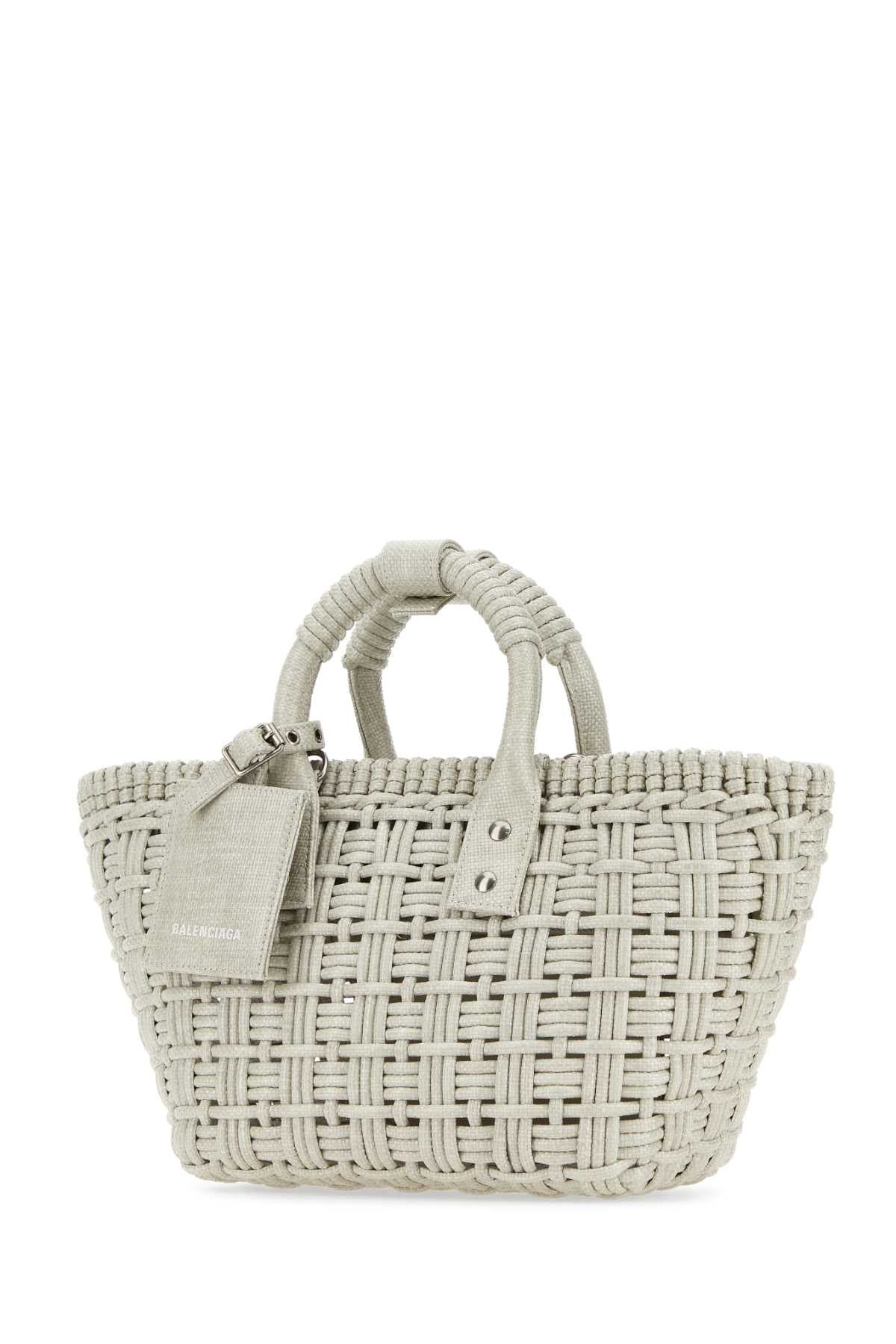 Balenciaga Women Sand Raffia Bistro Xs Handbag BALENCIAGA