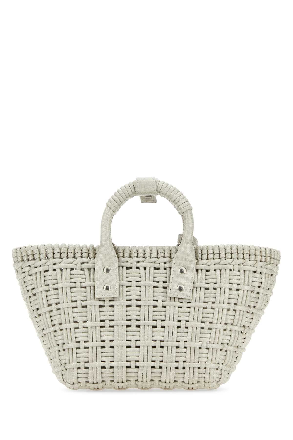 Balenciaga Women Sand Raffia Bistro Xs Handbag BALENCIAGA