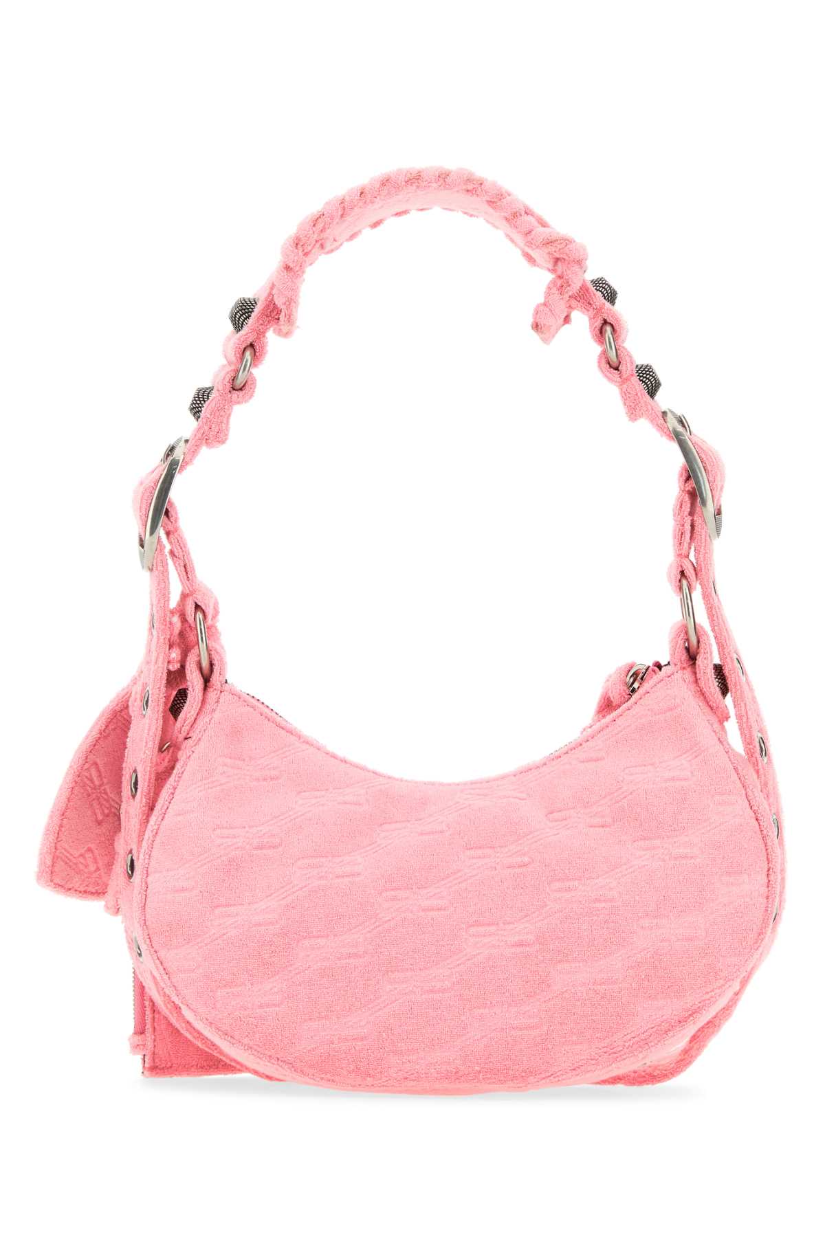 Balenciaga Women Pink Terry Fabric Le Cagole Xs Shoulder Bag BALENCIAGA