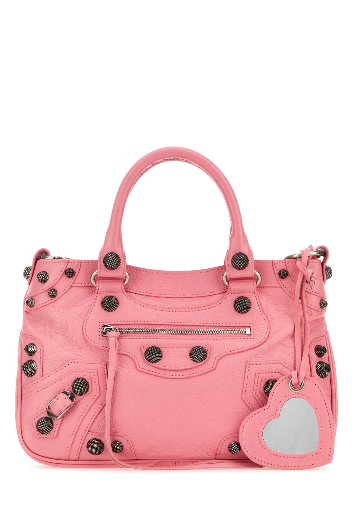 Balenciaga Women Pink Nappa Leather Neo Cagole Tote M Handbag BALENCIAGA