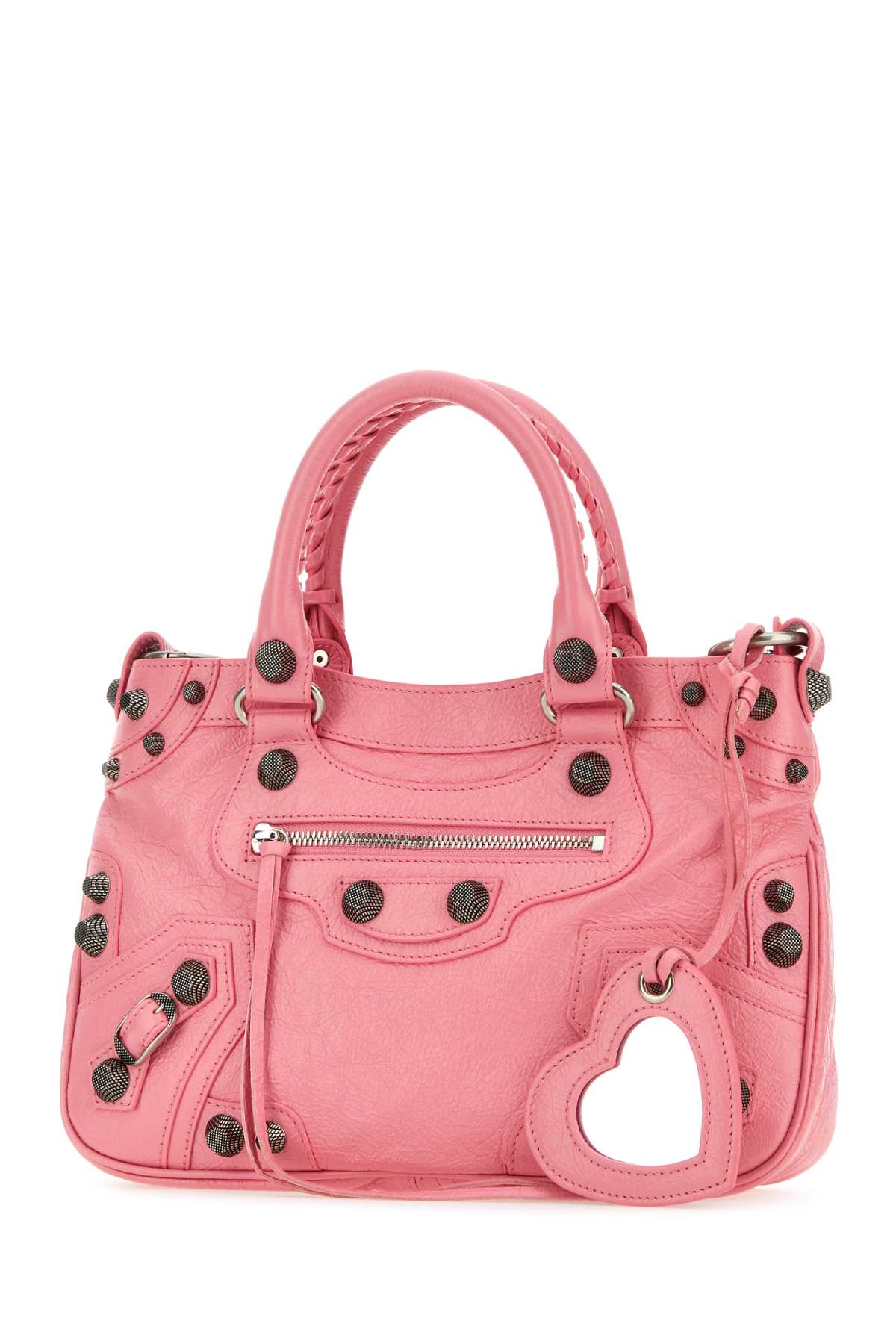 Balenciaga Women Pink Nappa Leather Neo Cagole Tote M Handbag BALENCIAGA