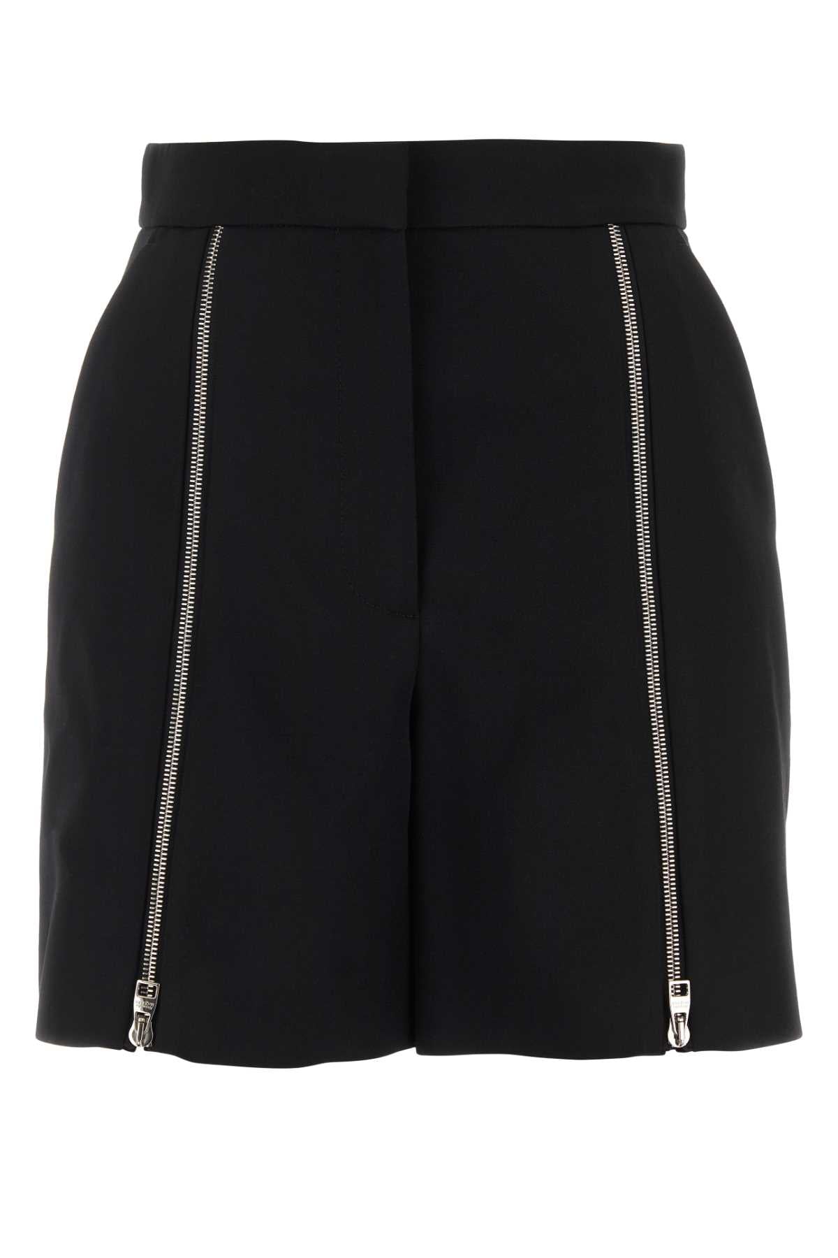Alexander Mcqueen Women Black Wool Shorts ALEXANDER MCQUEEN