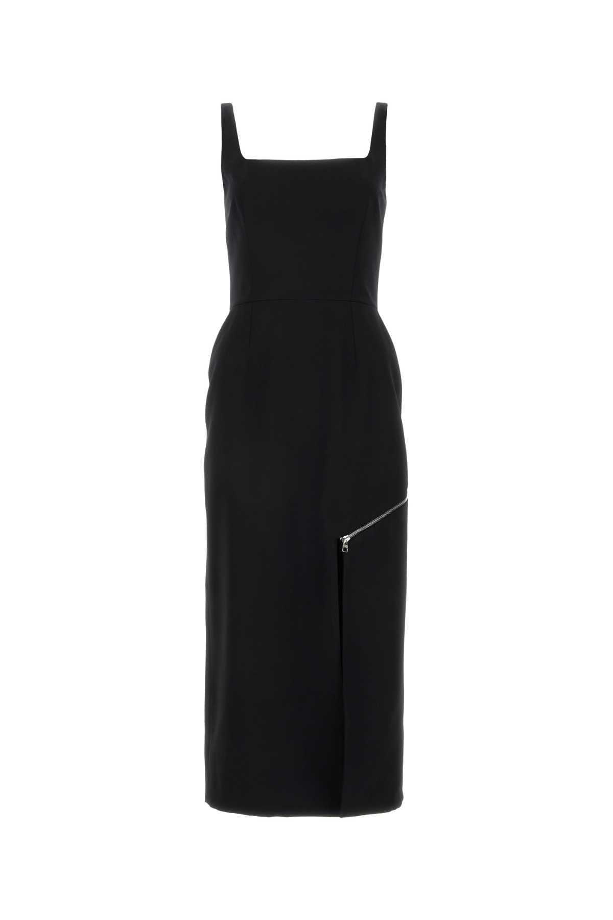 Alexander Mcqueen Women Black Twill Dress ALEXANDER MCQUEEN