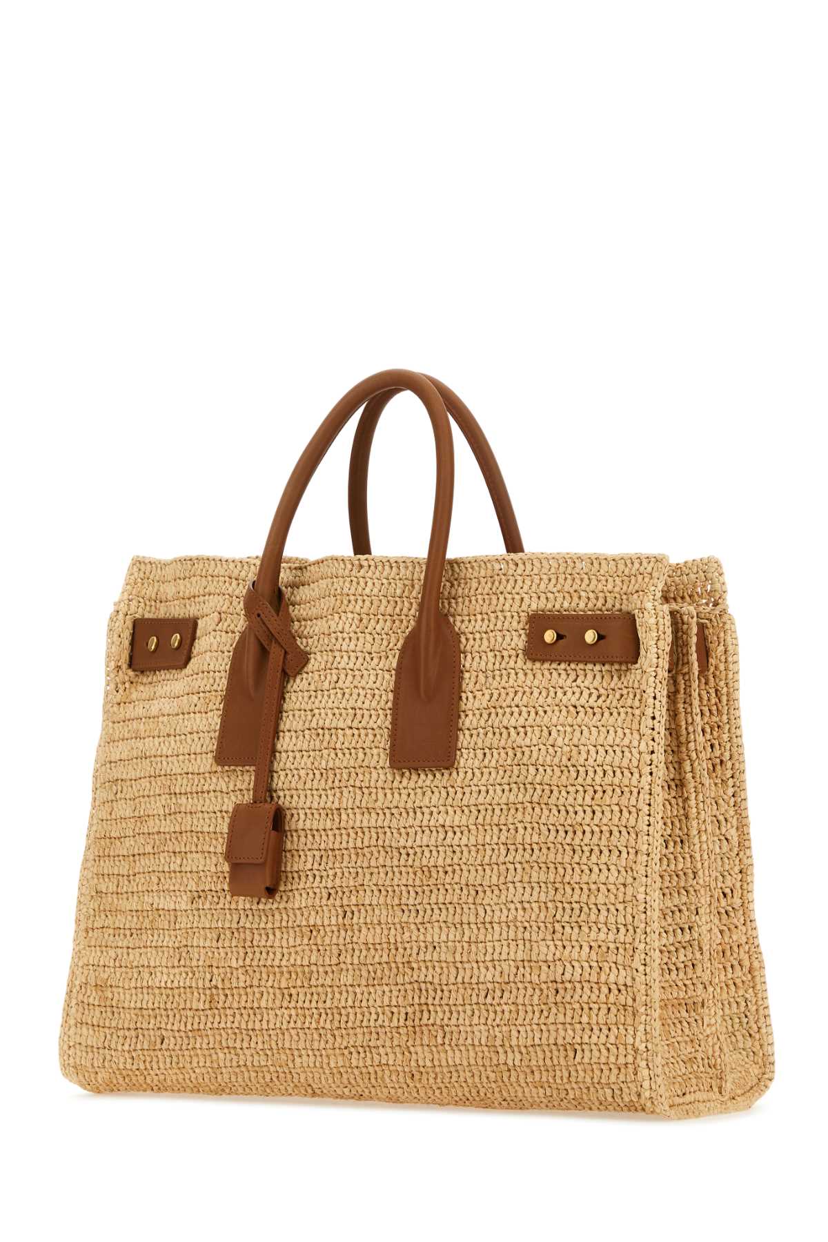 Saint Laurent Women Raffia Medium Sac De Jour Shopping Bag SAINT LAURENT