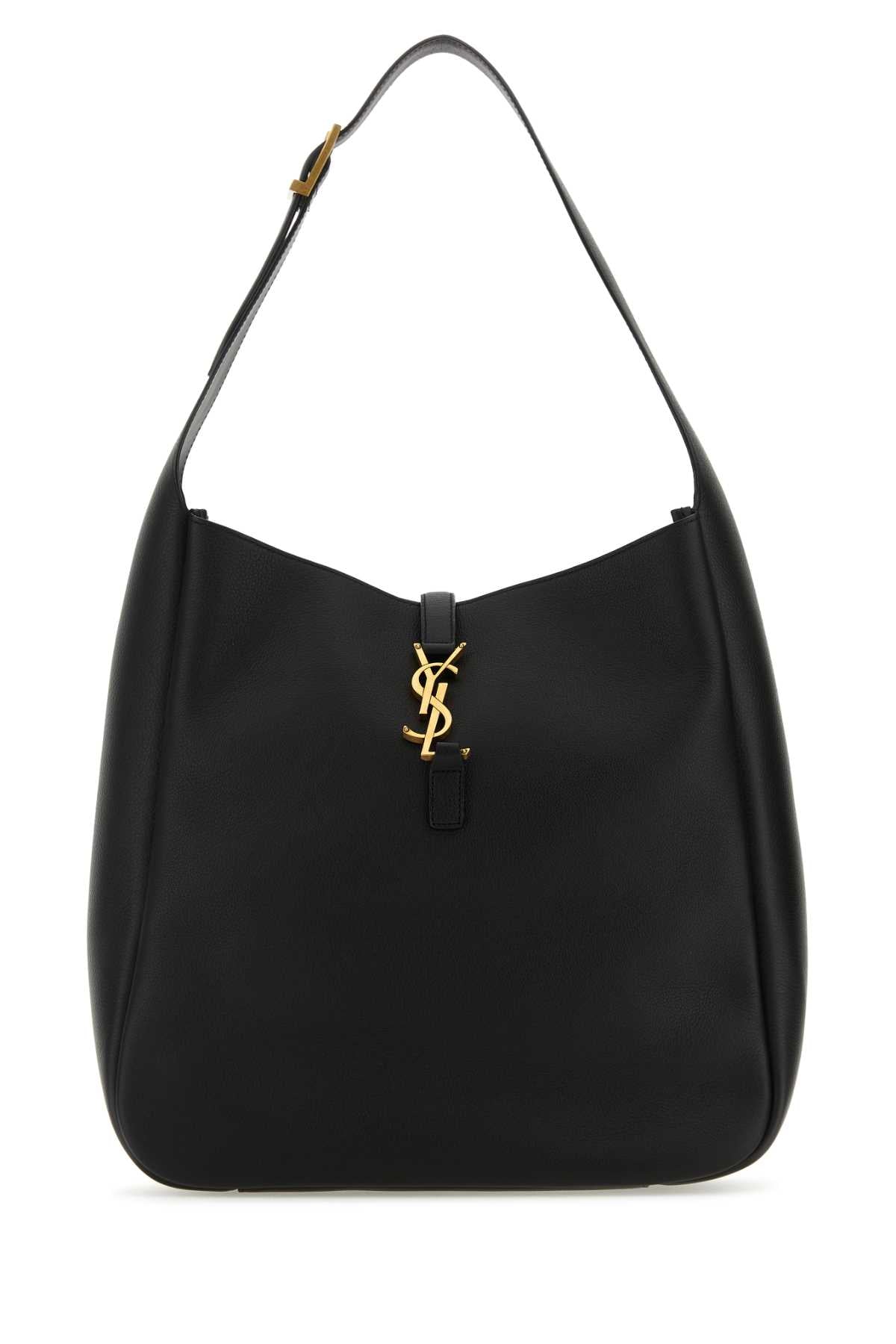 Saint Laurent Women Black Leather Large Le 5 Ã  7 Shoulder Bag SAINT LAURENT