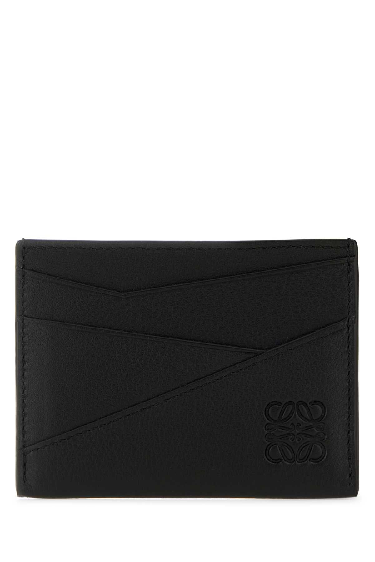 Loewe Men Black Leather Puzzle Card Holder LOEWE