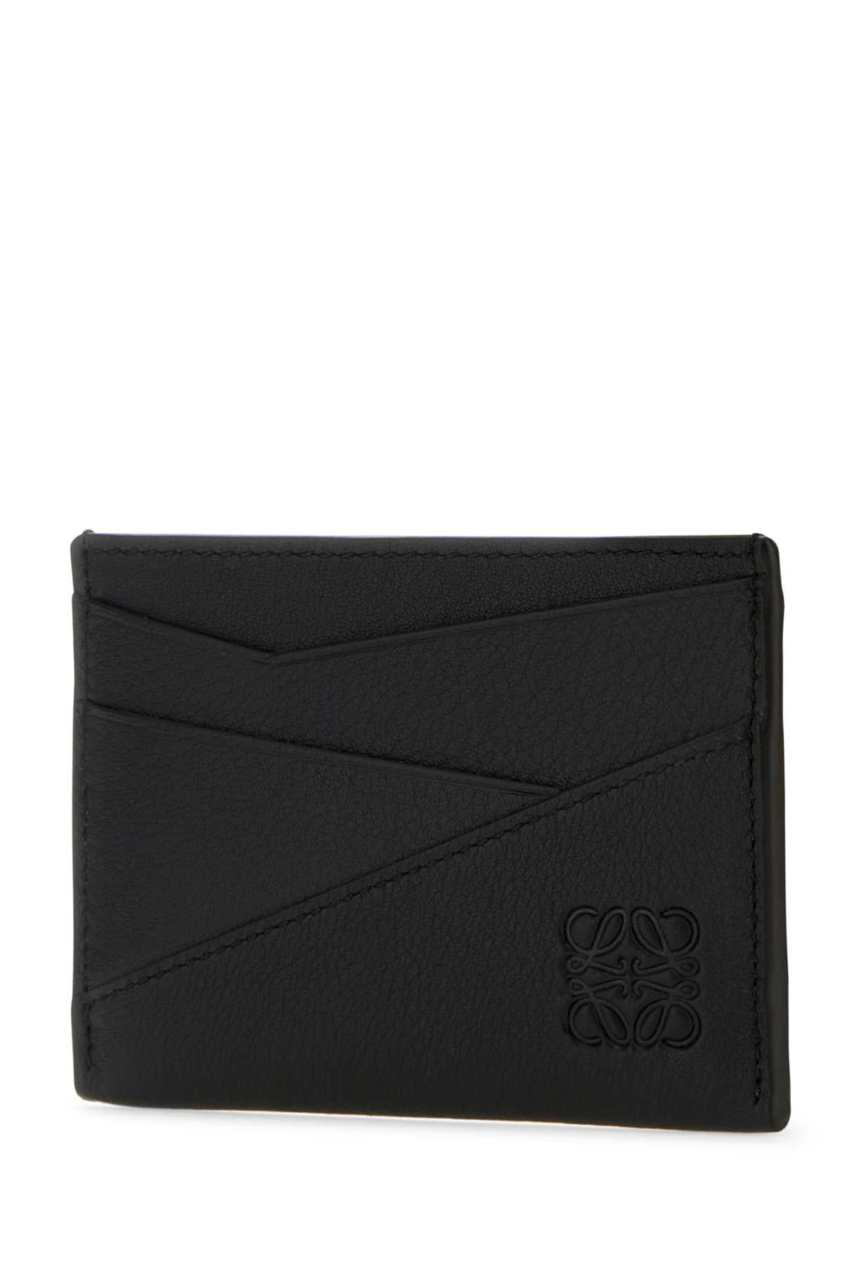 Loewe Men Black Leather Puzzle Card Holder LOEWE