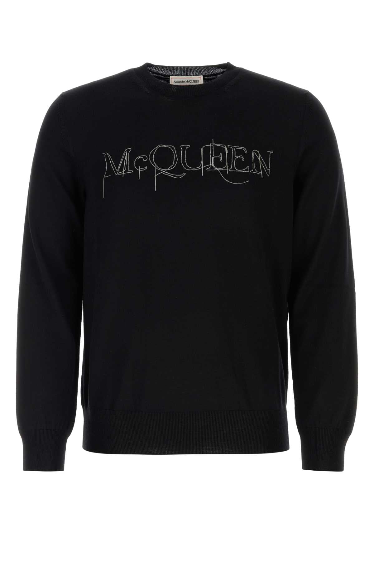 Alexander Mcqueen Men Black Wool Sweater ALEXANDER MCQUEEN