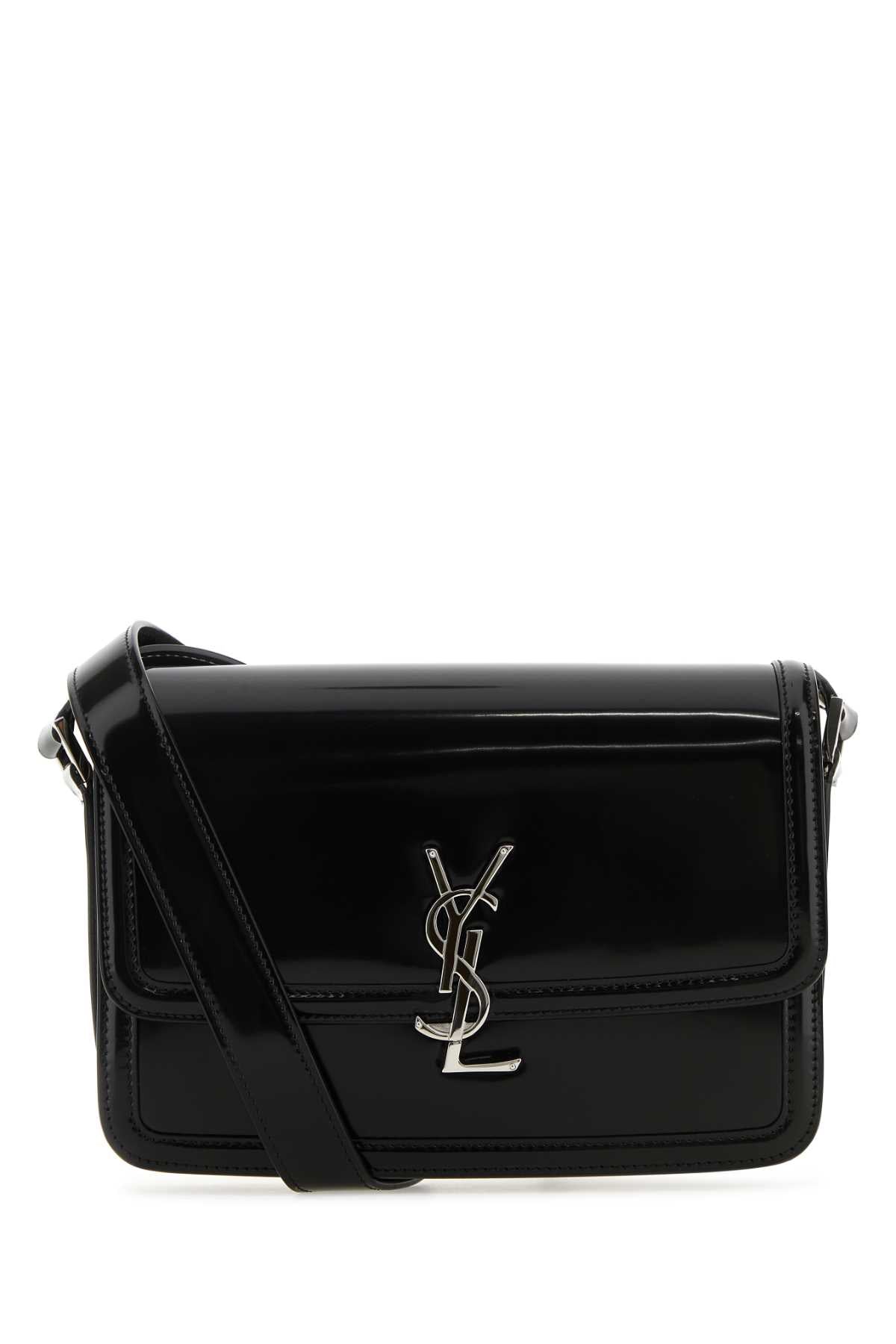 Saint Laurent Men Black Leather Solferino Medium Crossbody Bag SAINT LAURENT