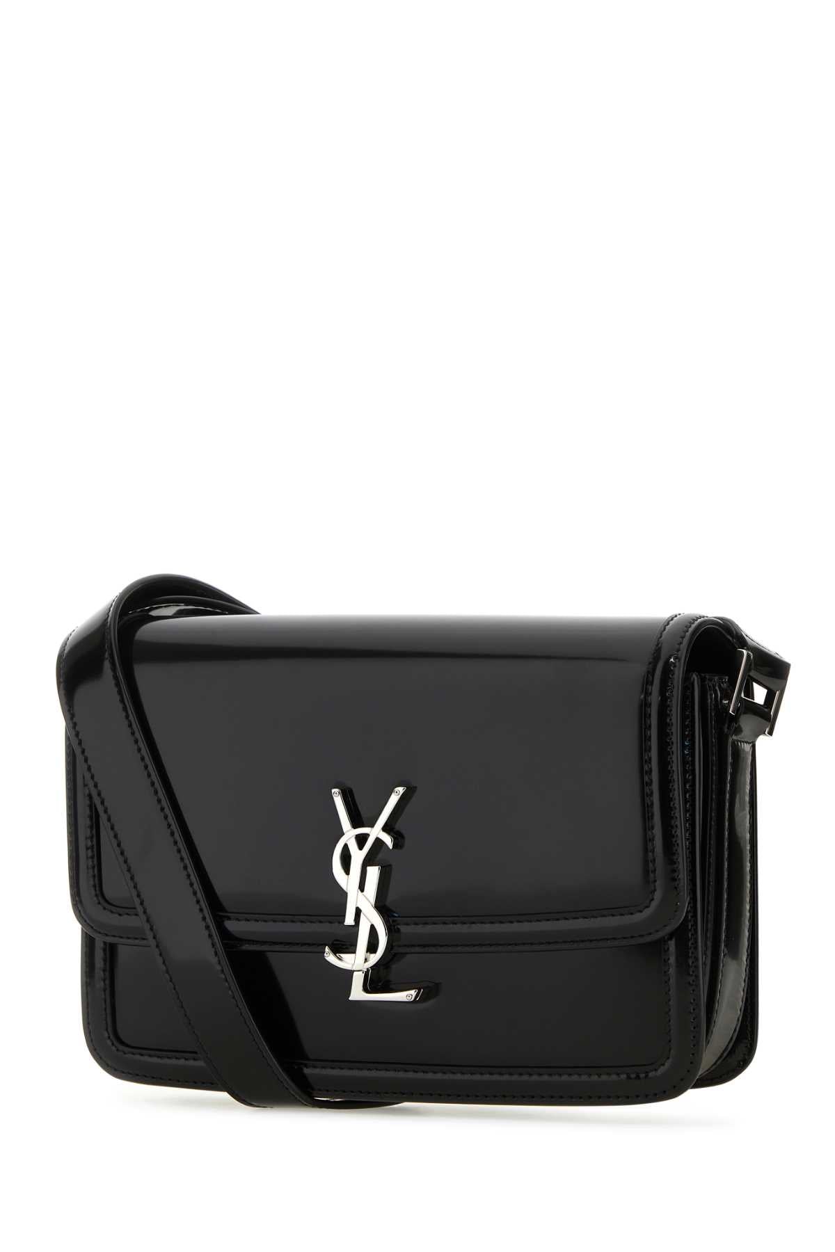 Saint Laurent Men Black Leather Solferino Medium Crossbody Bag SAINT LAURENT