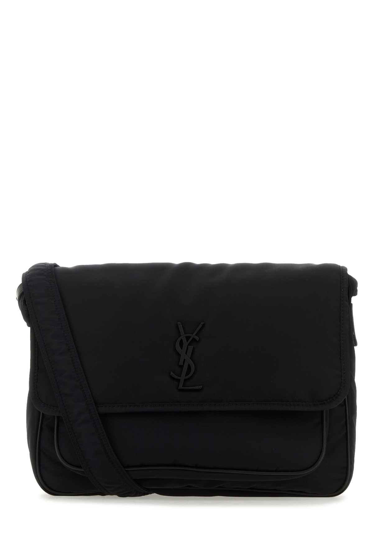 Saint Laurent Men Black Nylon Niki Crossbody Bag SAINT LAURENT