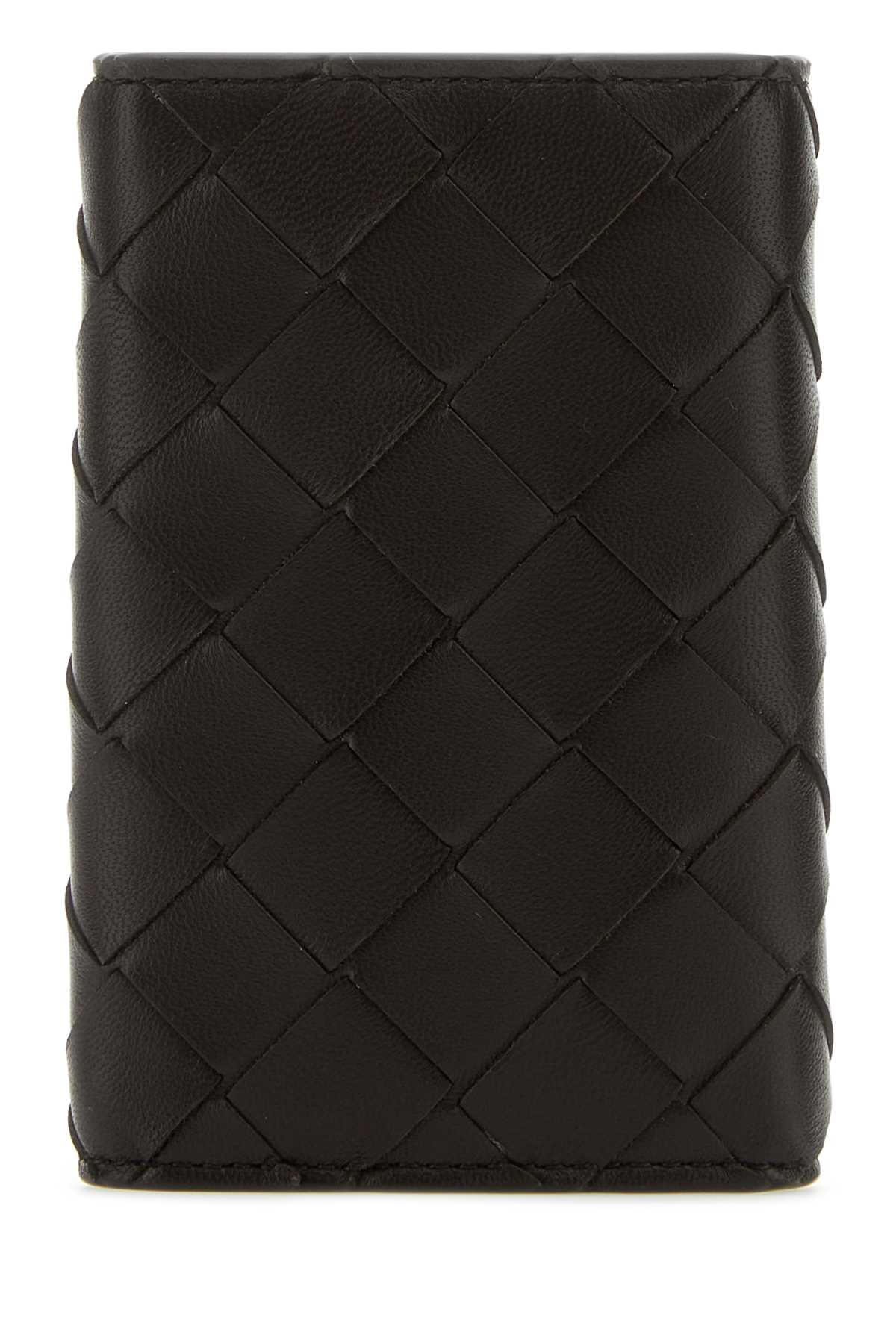 Bottega Veneta Women Dark Brown Nappa Leather Keyring Case BOTTEGA VENETA