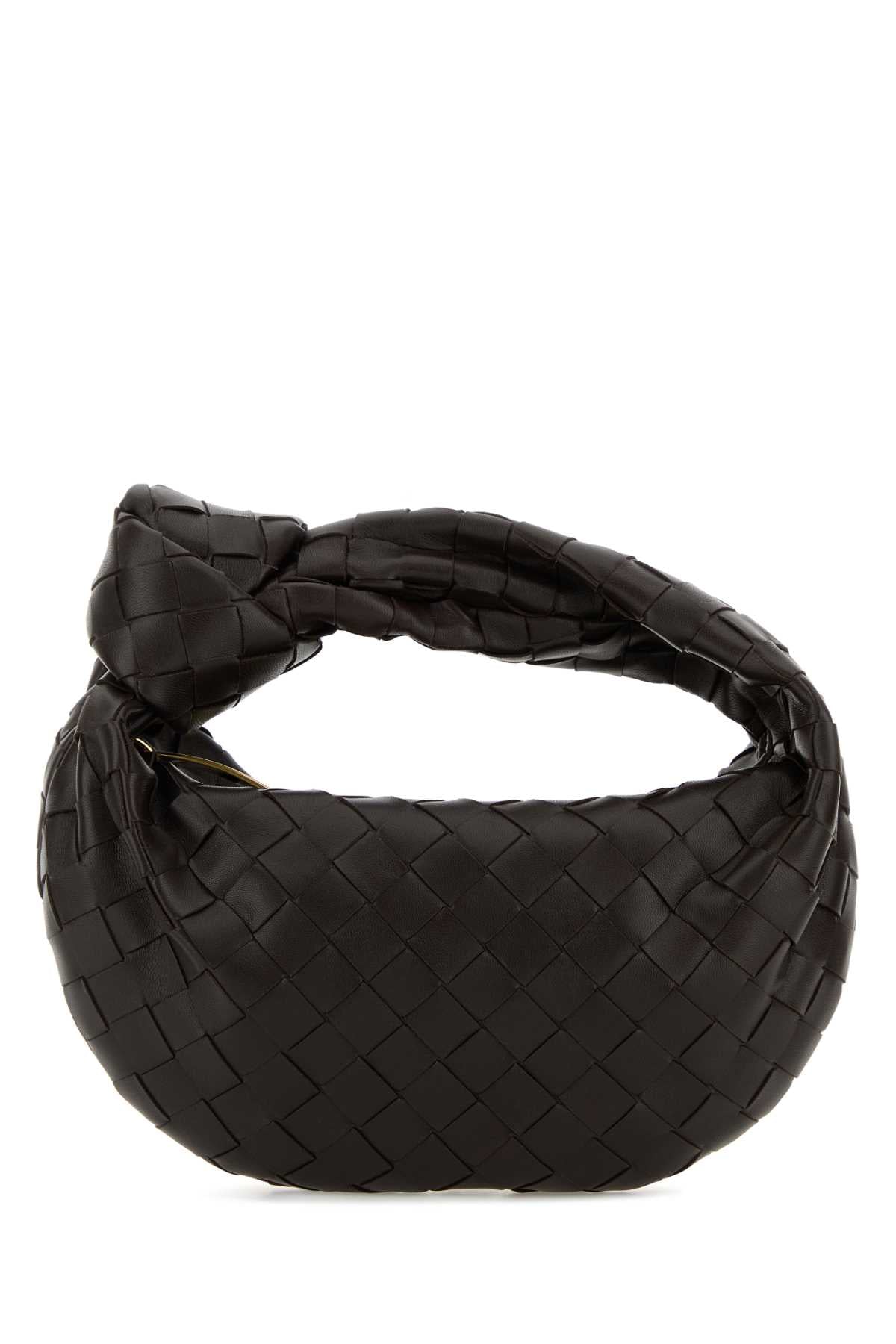 Bottega Veneta Women Dark Brown Nappa Leather Mini Jodie Handbag BOTTEGA VENETA
