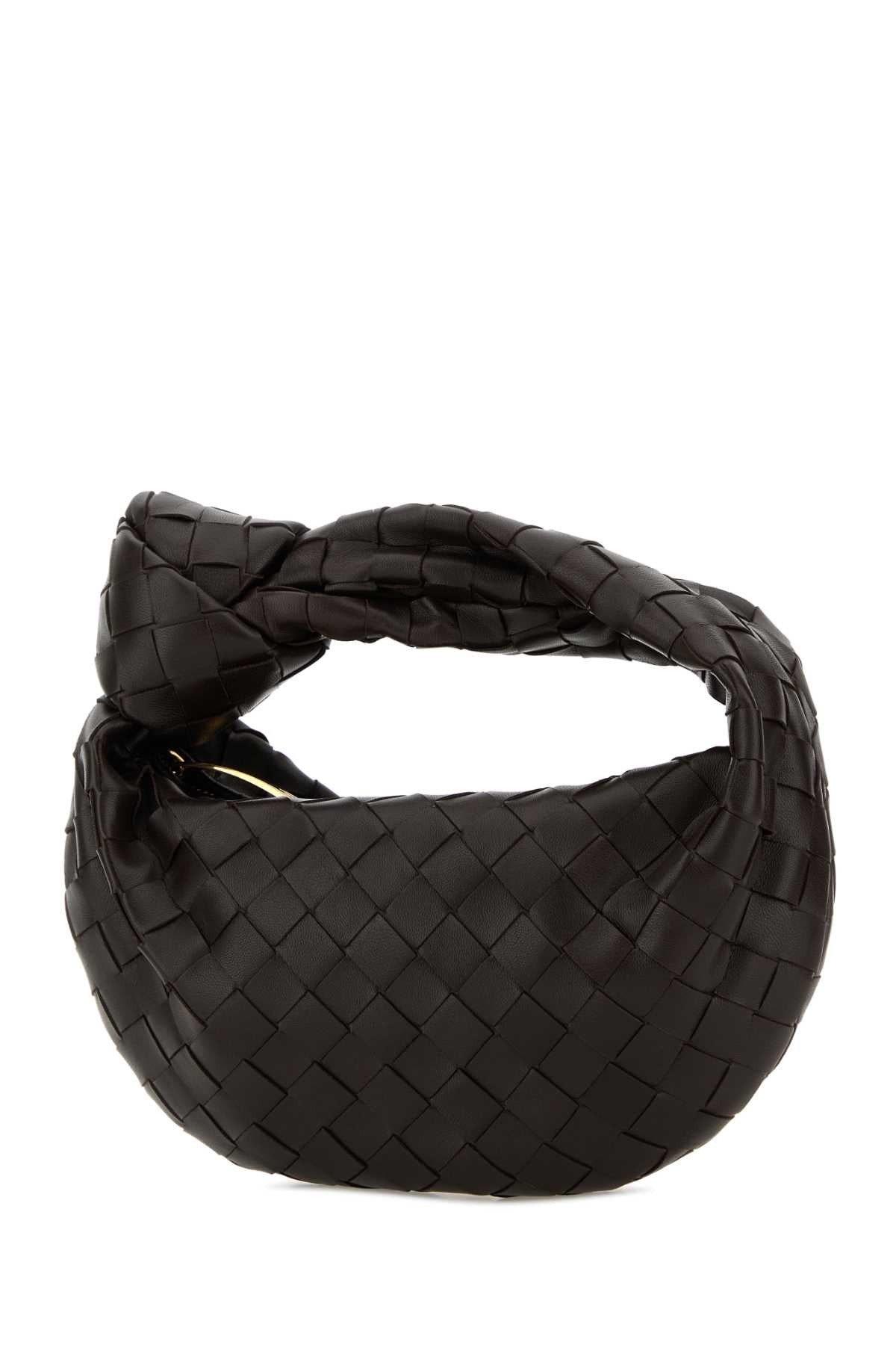 Bottega Veneta Women Dark Brown Nappa Leather Mini Jodie Handbag BOTTEGA VENETA