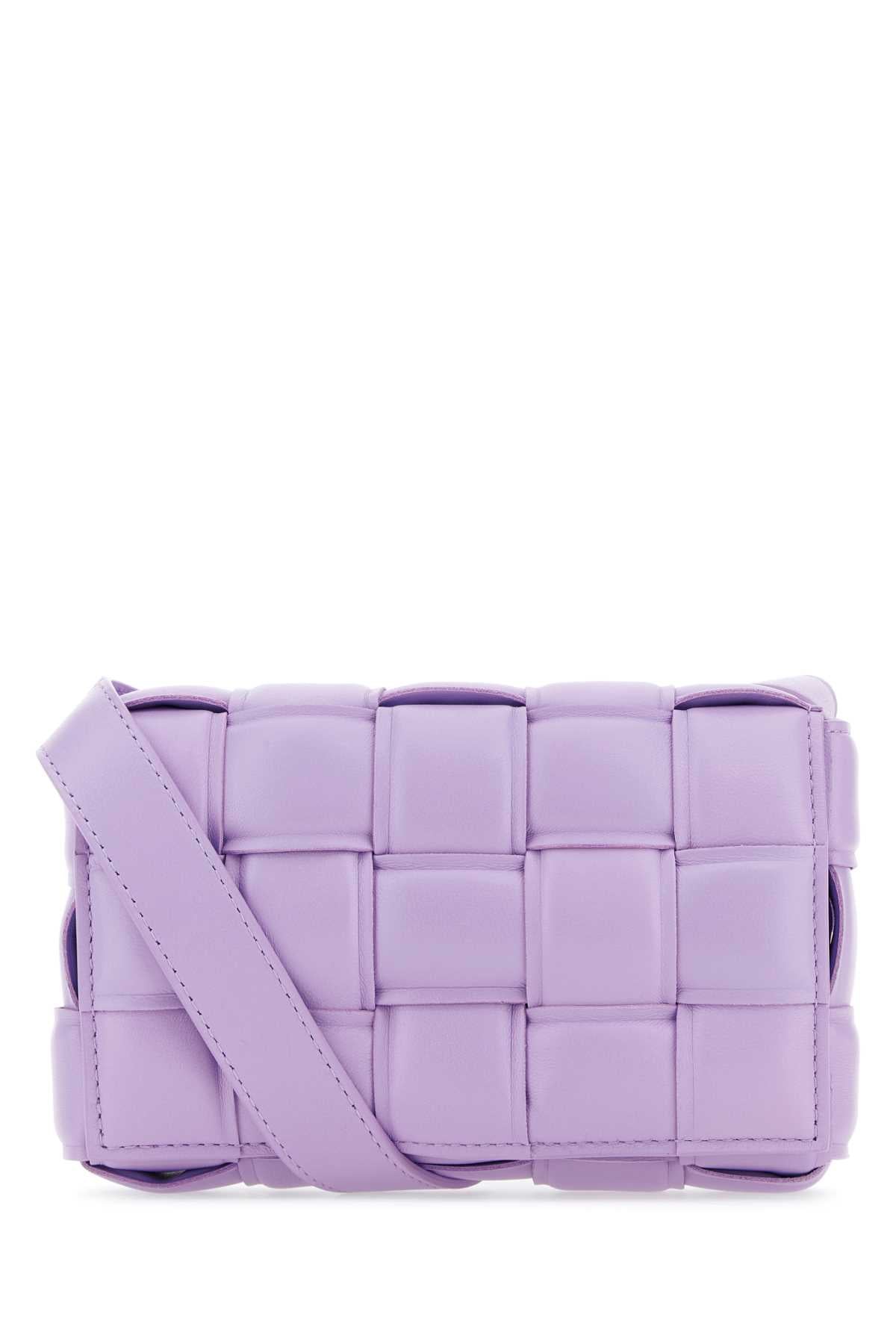 Bottega Veneta Women Lilac Nappa Leather Small Padded Cassette Crossbody Bag BOTTEGA VENETA