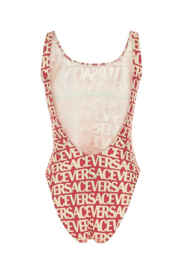 Versace Woman Printed Stretch Nylon Swimsuit