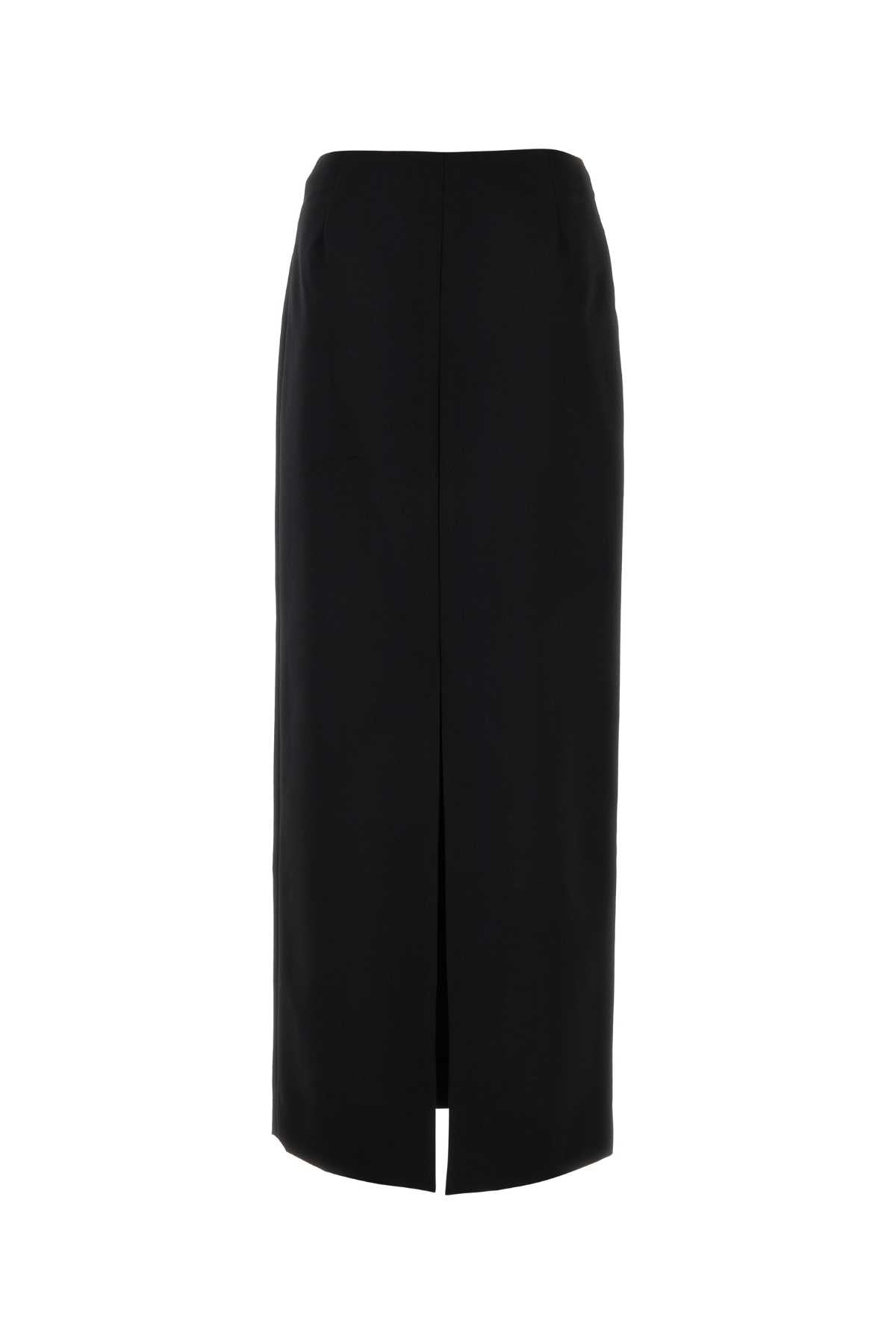 Givenchy Women Black Wool Blend Skirt GIVENCHY