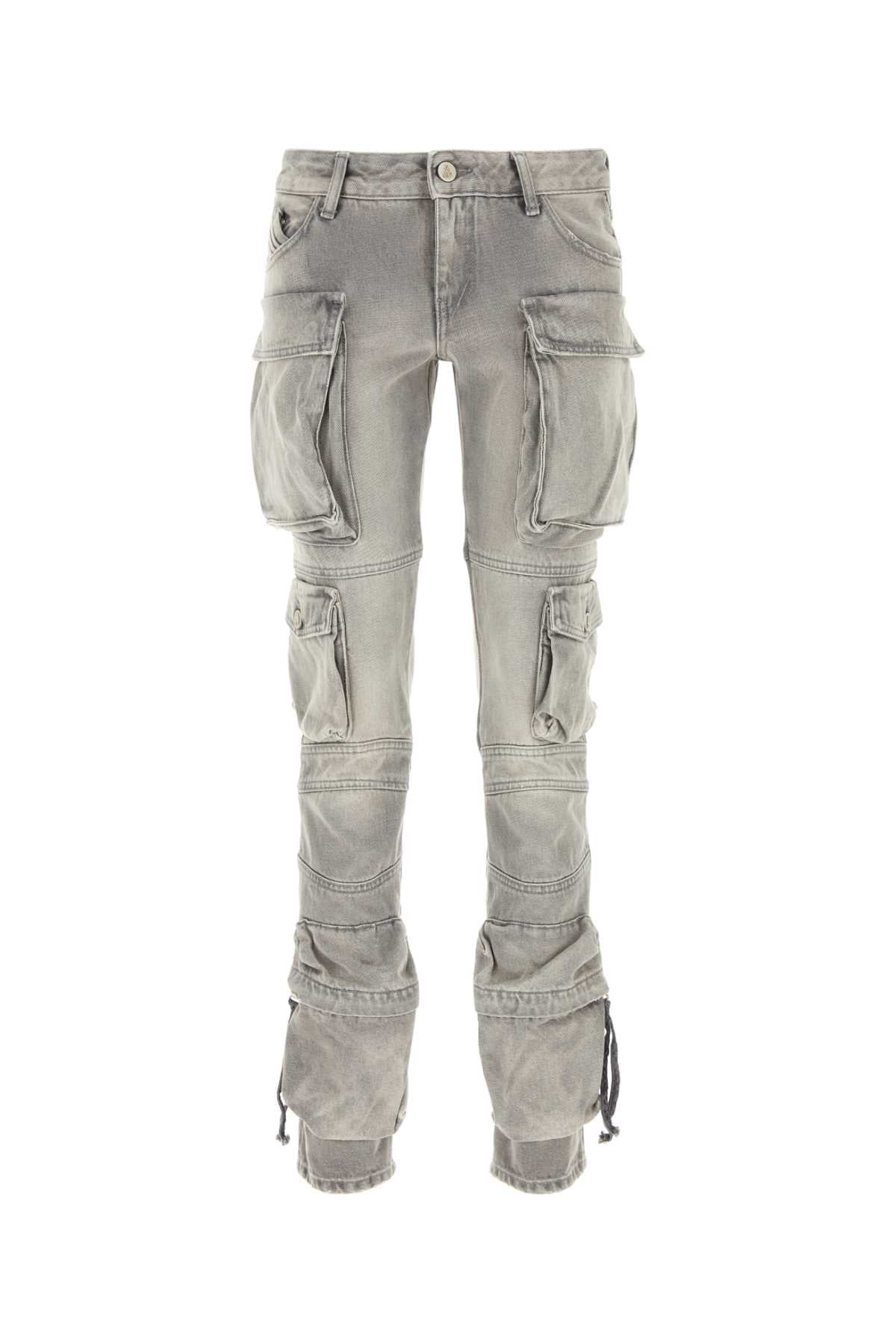 The Attico Women Grey Denim Jeans THE ATTICO