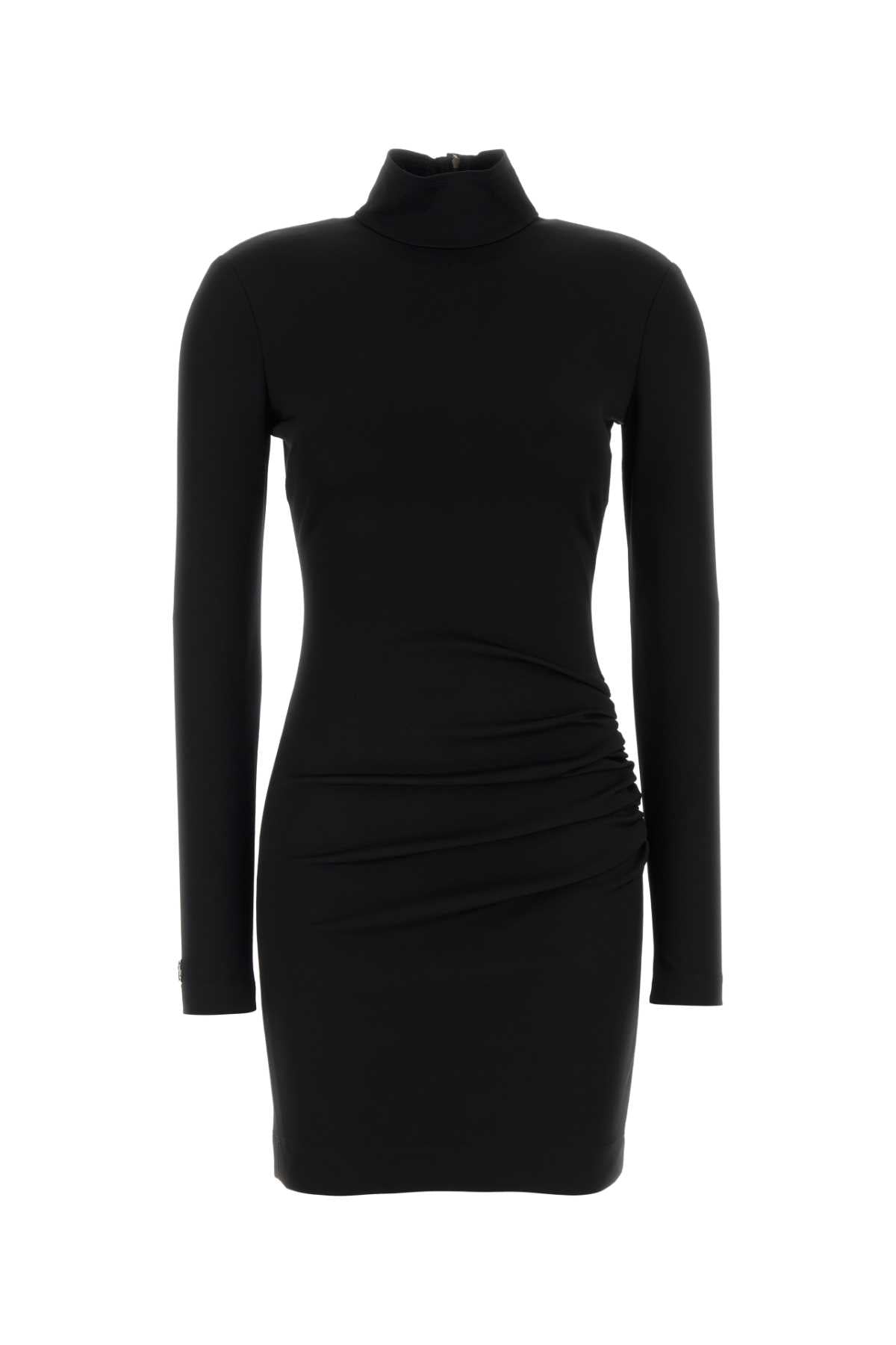 Dolce & Gabbana Women Black Stretch Viscose Blend Mini Dress DOLCE & GABBANA